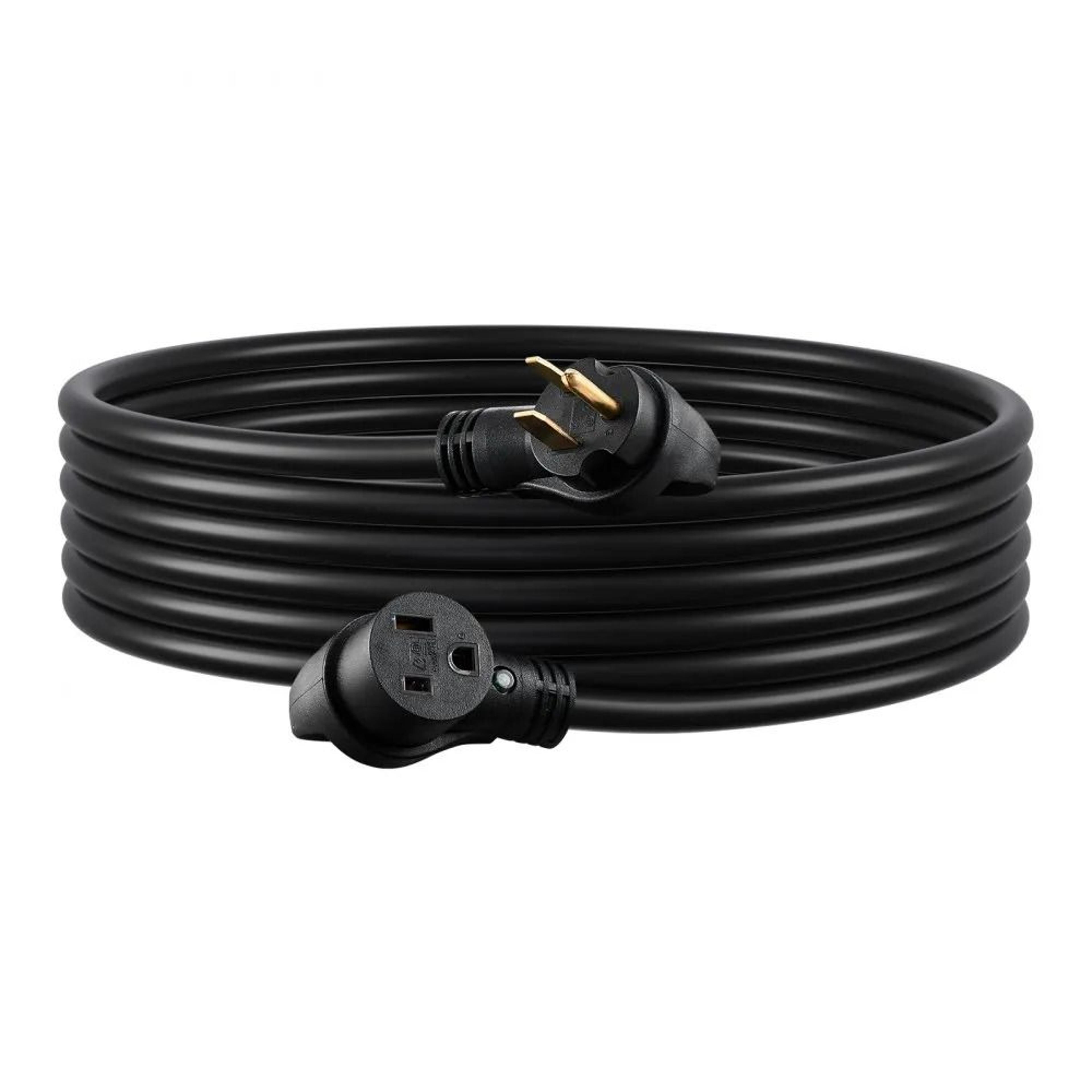 30 Amp Generator Extension Cord 50FT Heavy Duty 8AWG Power Cable With Storage Bag 8