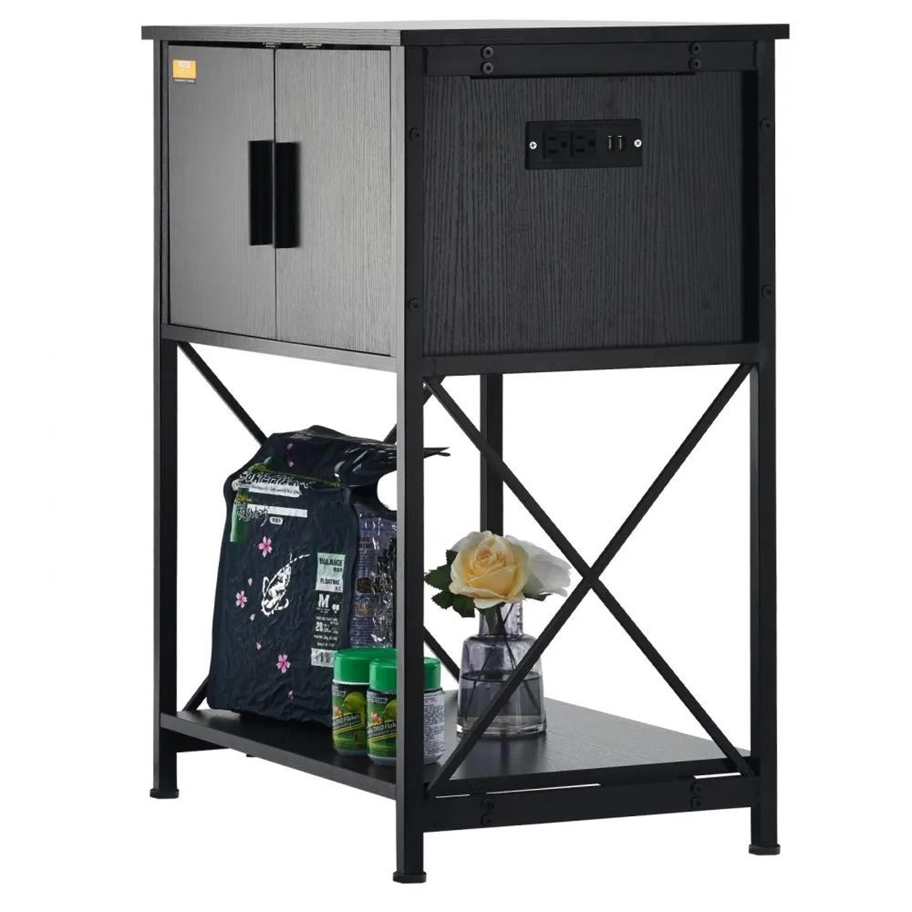 20 Gallon Aquarium Stand With Storage Cabinet And Power Panel 7