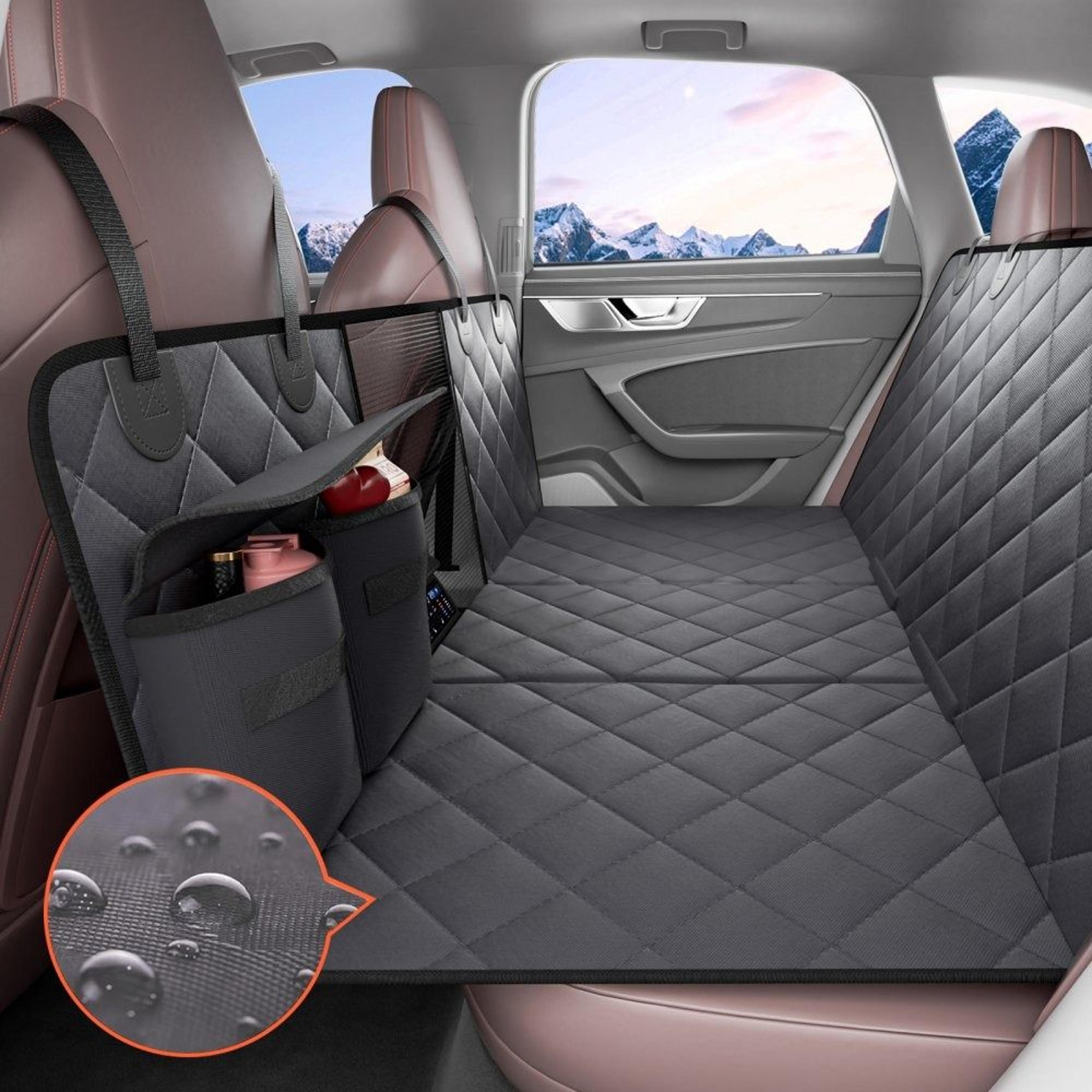pawshield hard bottom dog car seat cover and back seat extender
