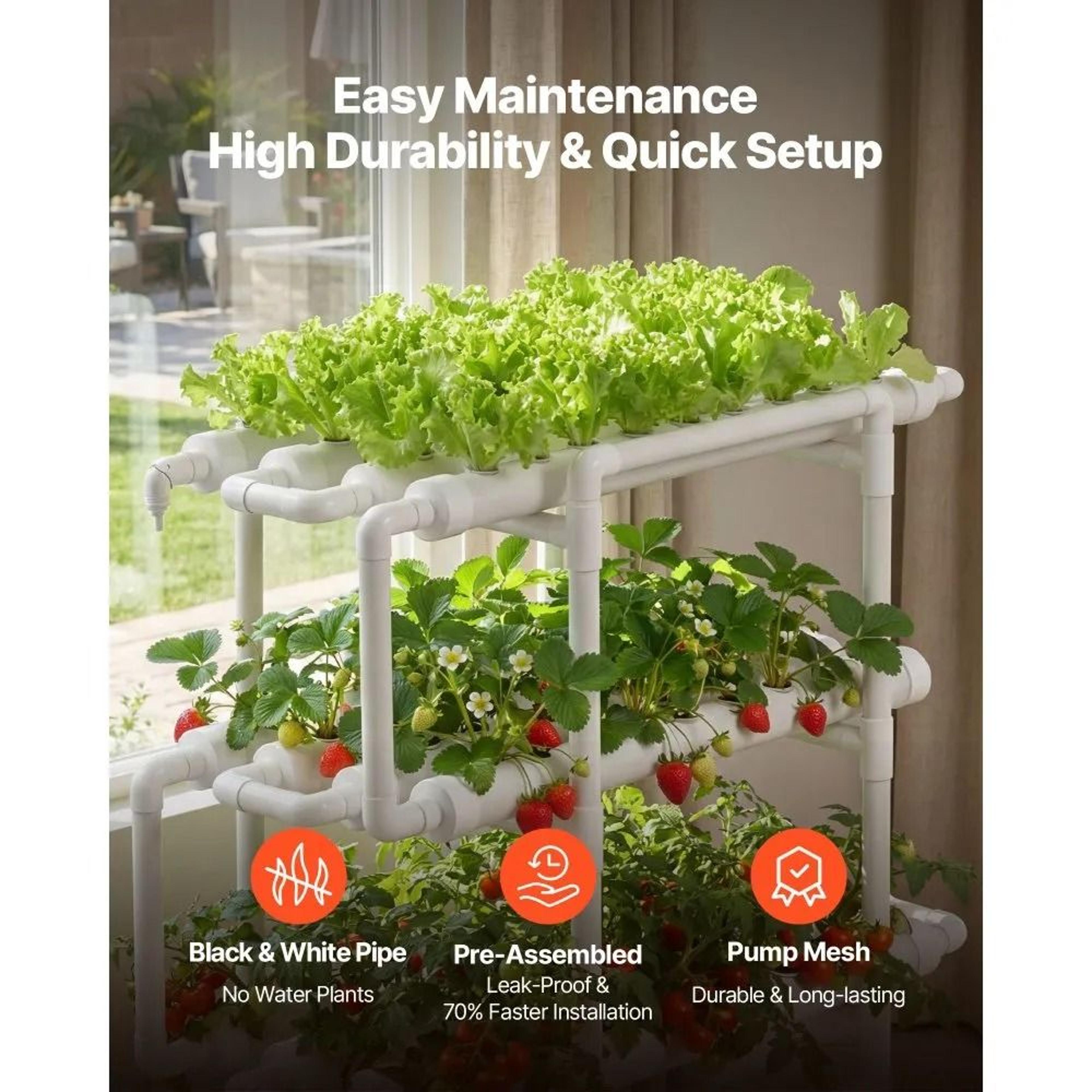 108Site Vertical Hydroponic Growing System With Timed Irrigation 1