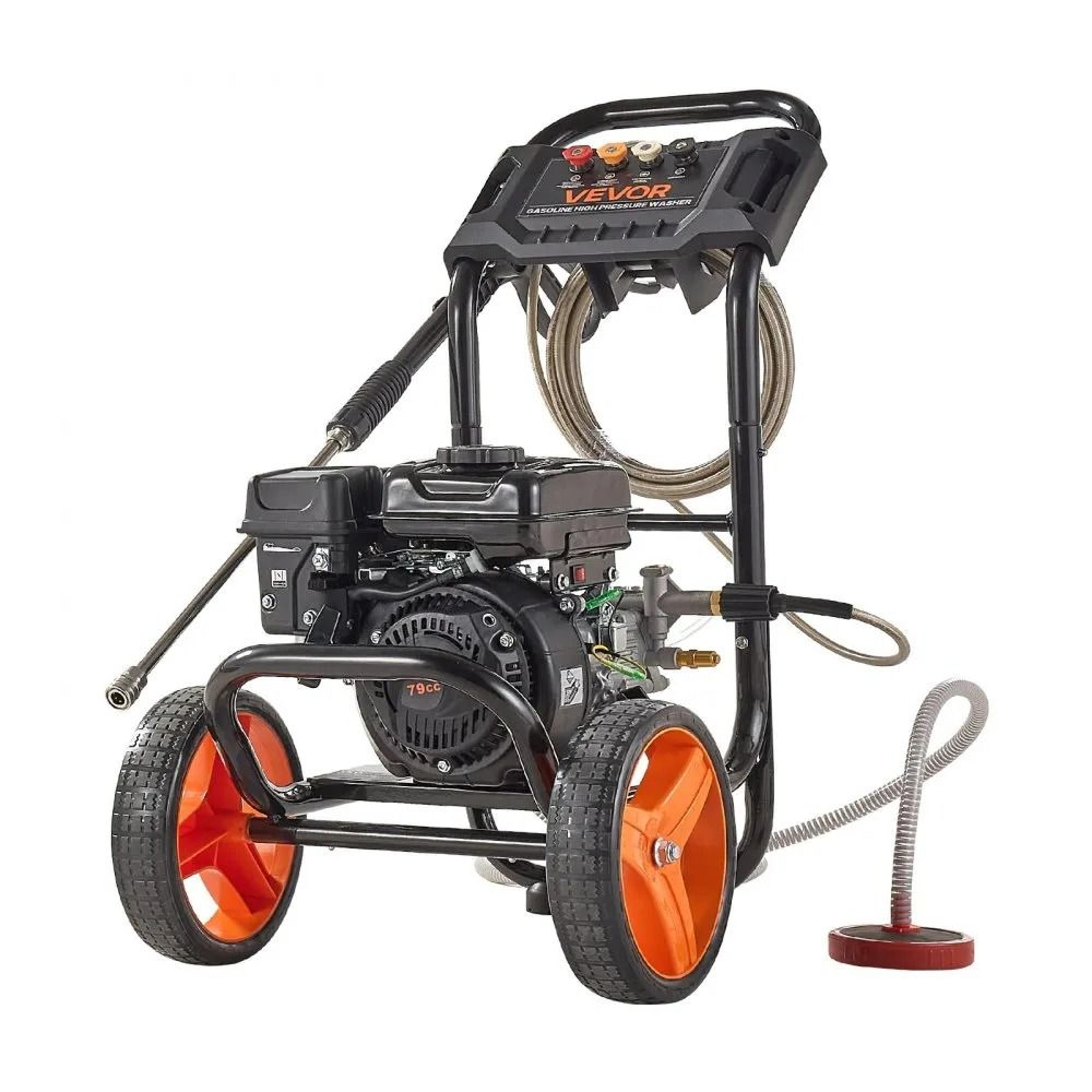 2900 PSI Gas Pressure Washer With Aluminum Pump And 4 Nozzles 9