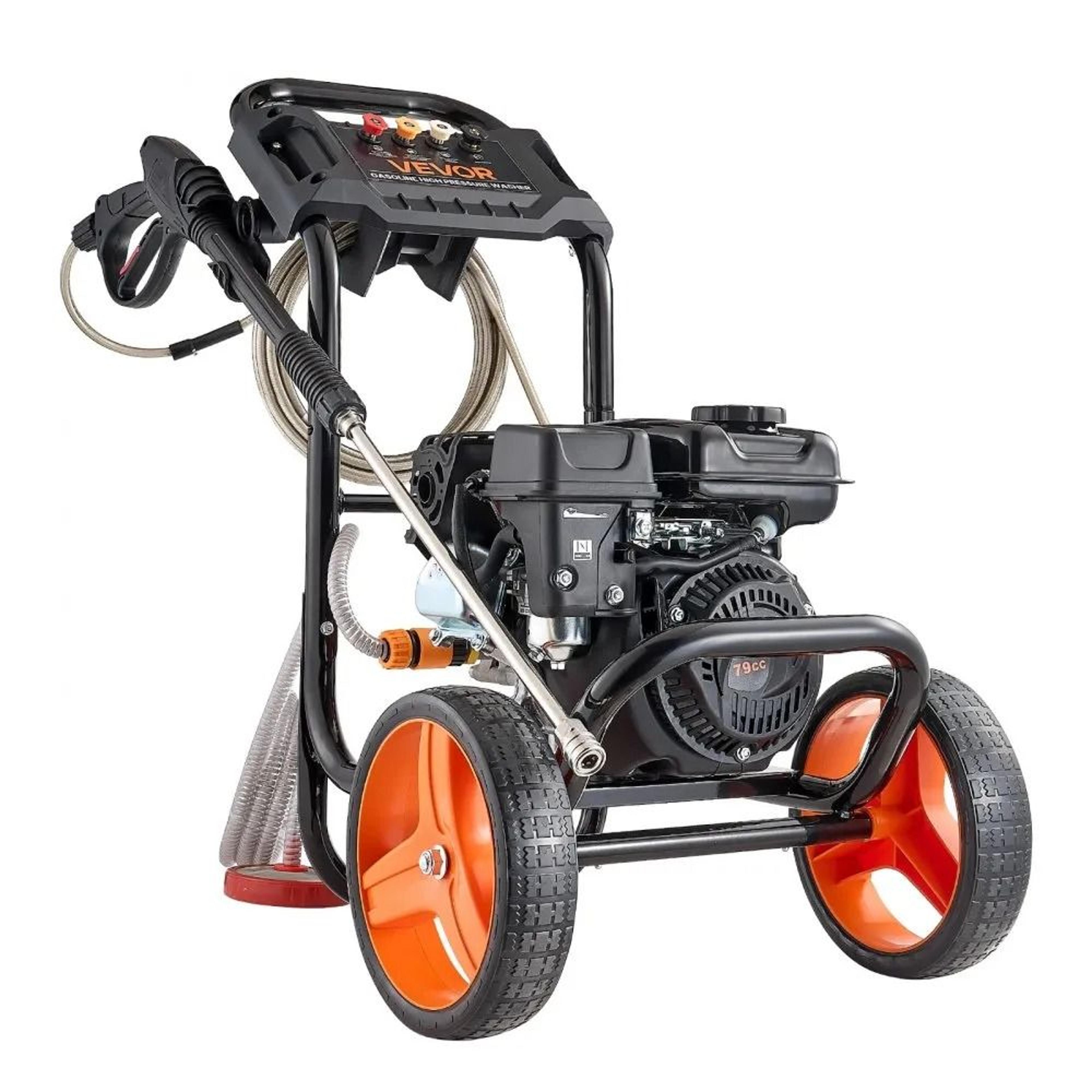 2900 PSI Gas Pressure Washer With Aluminum Pump And 4 Nozzles 10