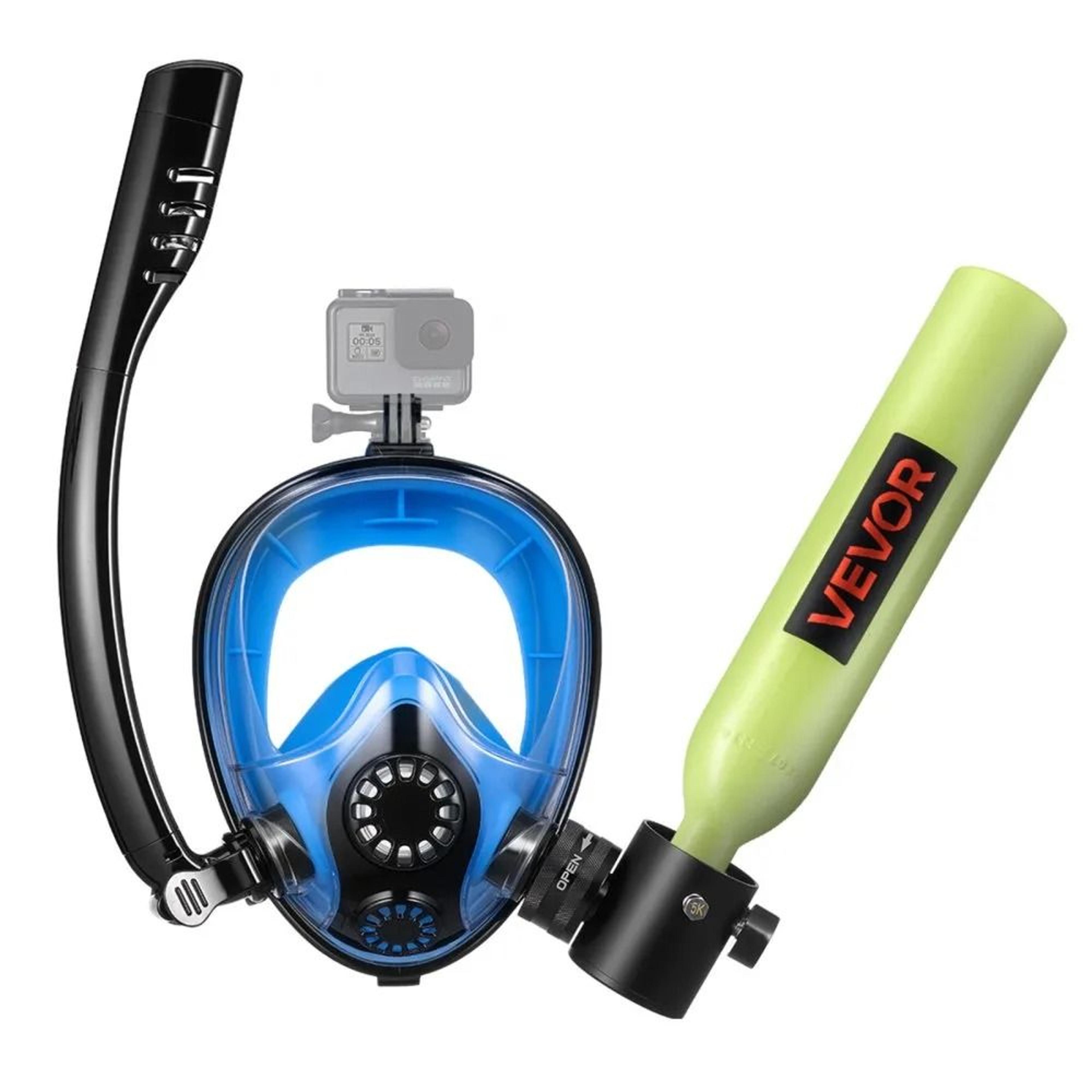 AquaBreath 05L Mini Scuba Tank With Full Face Snorkel Mask 8