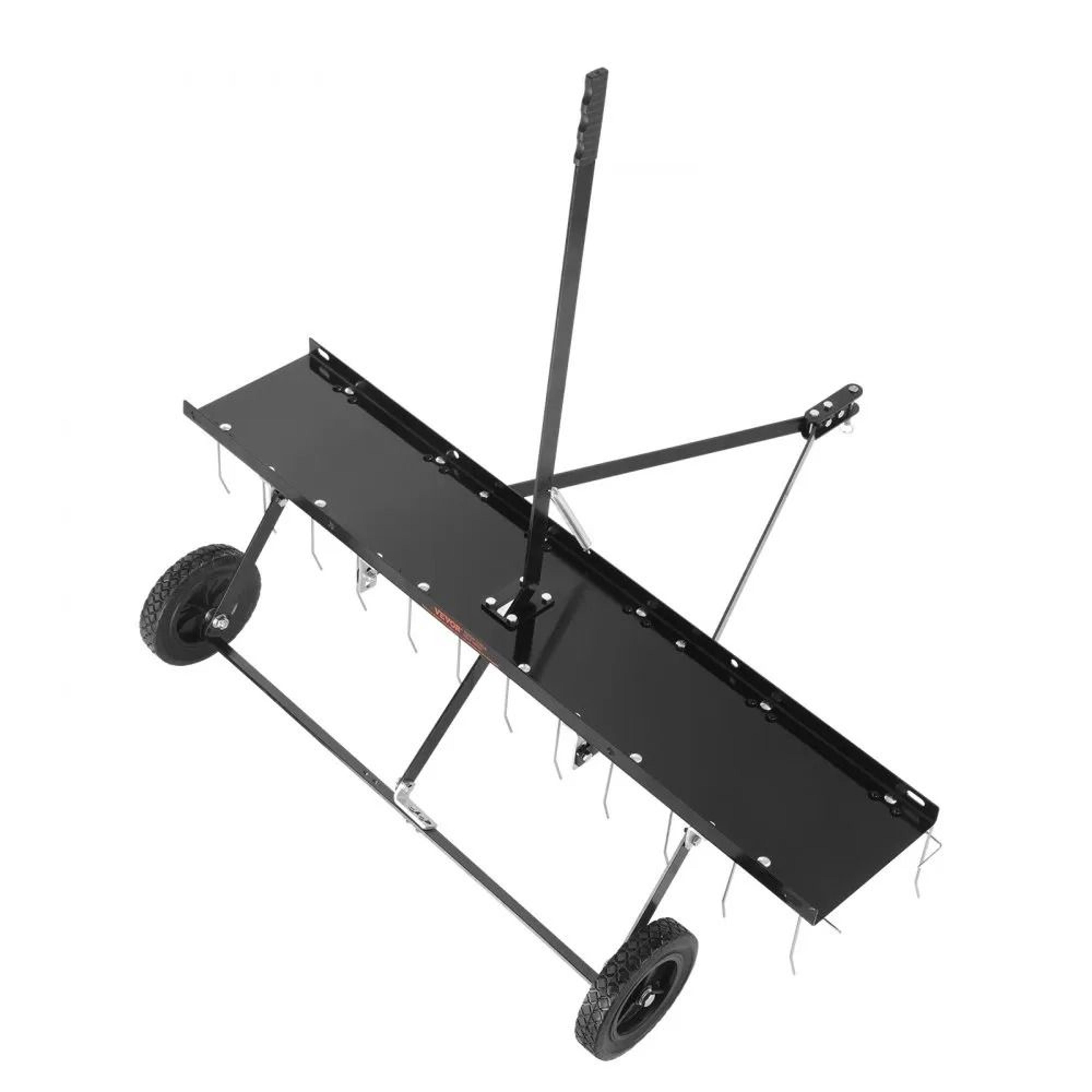 48 Inch Tow Behind Lawn Dethatcher With 24 Steel Tines For ATV And Mower 9