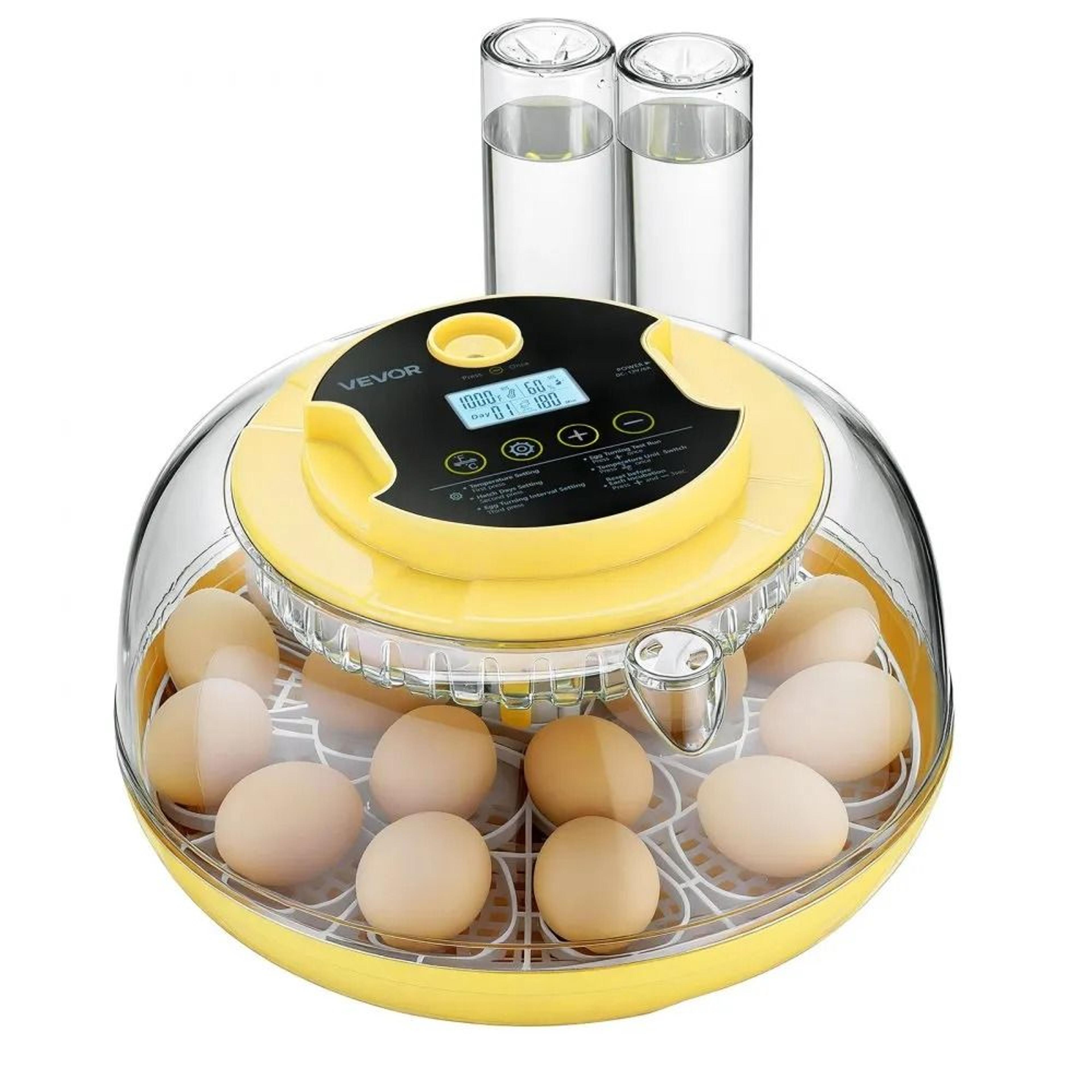 18 Egg Incubator With Automatic Turner LED Candler And Humidity Control 10