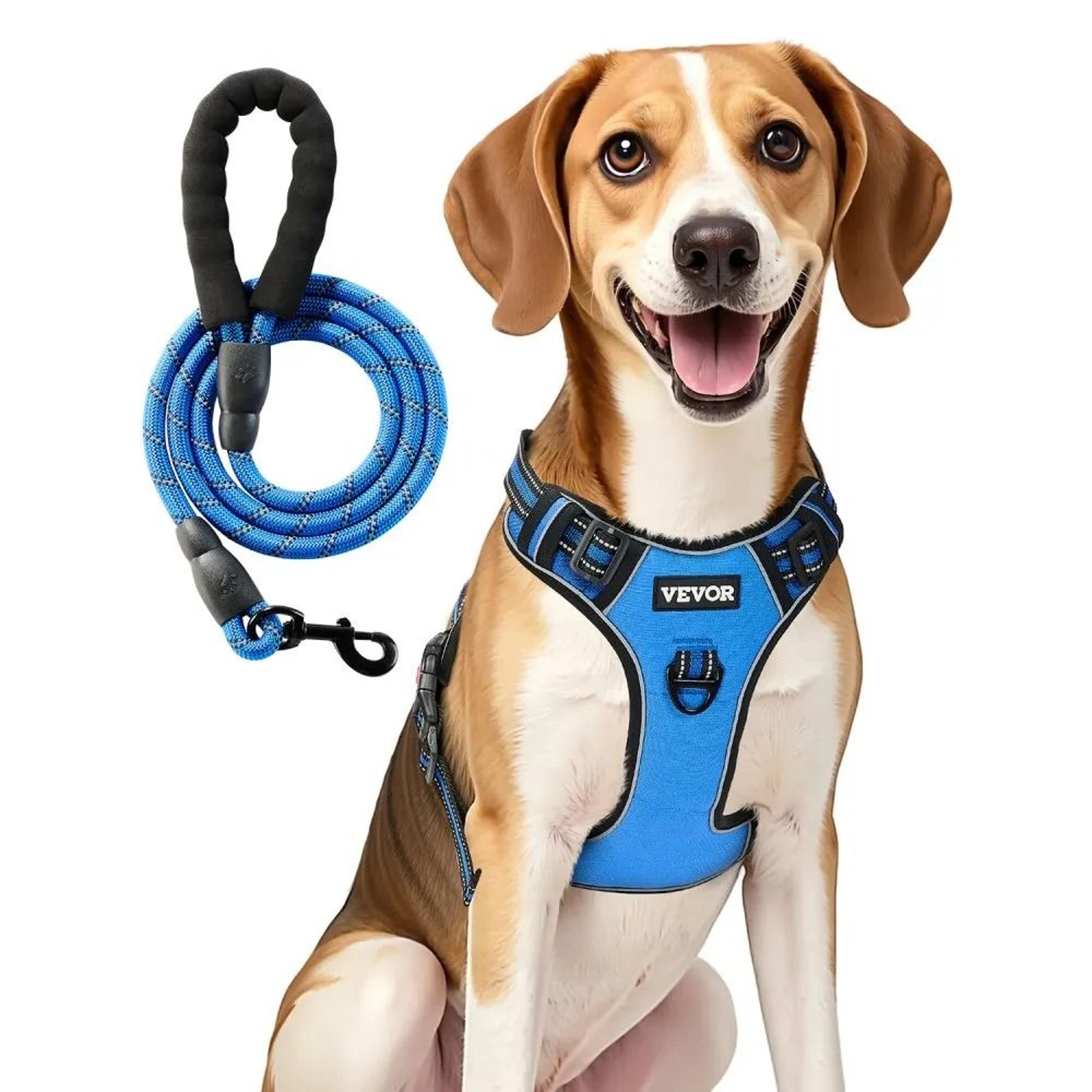 heavy duty no pull dog harness with leash for large dogs