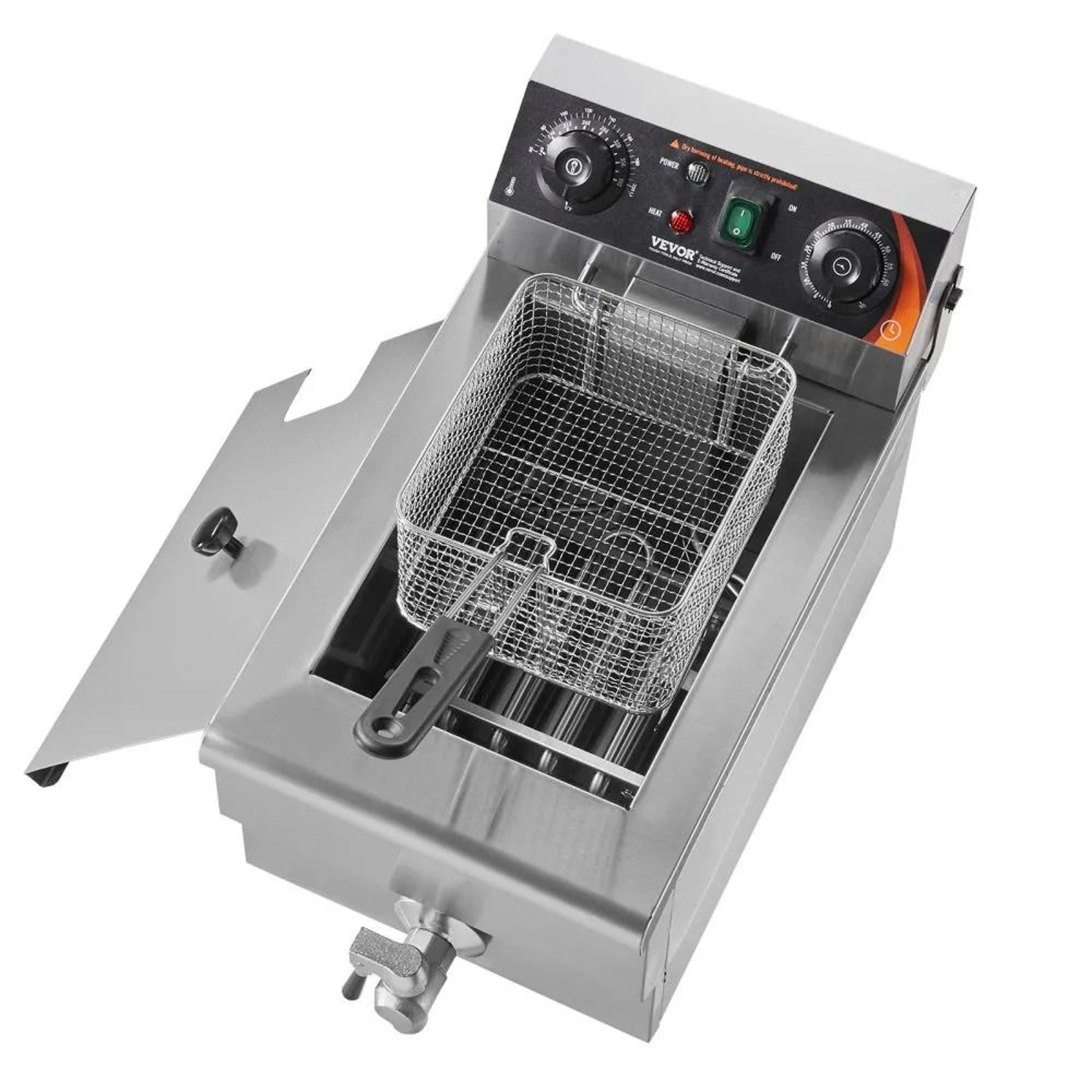 11L Commercial Deep Fryer With Timer And Temperature Control 9
