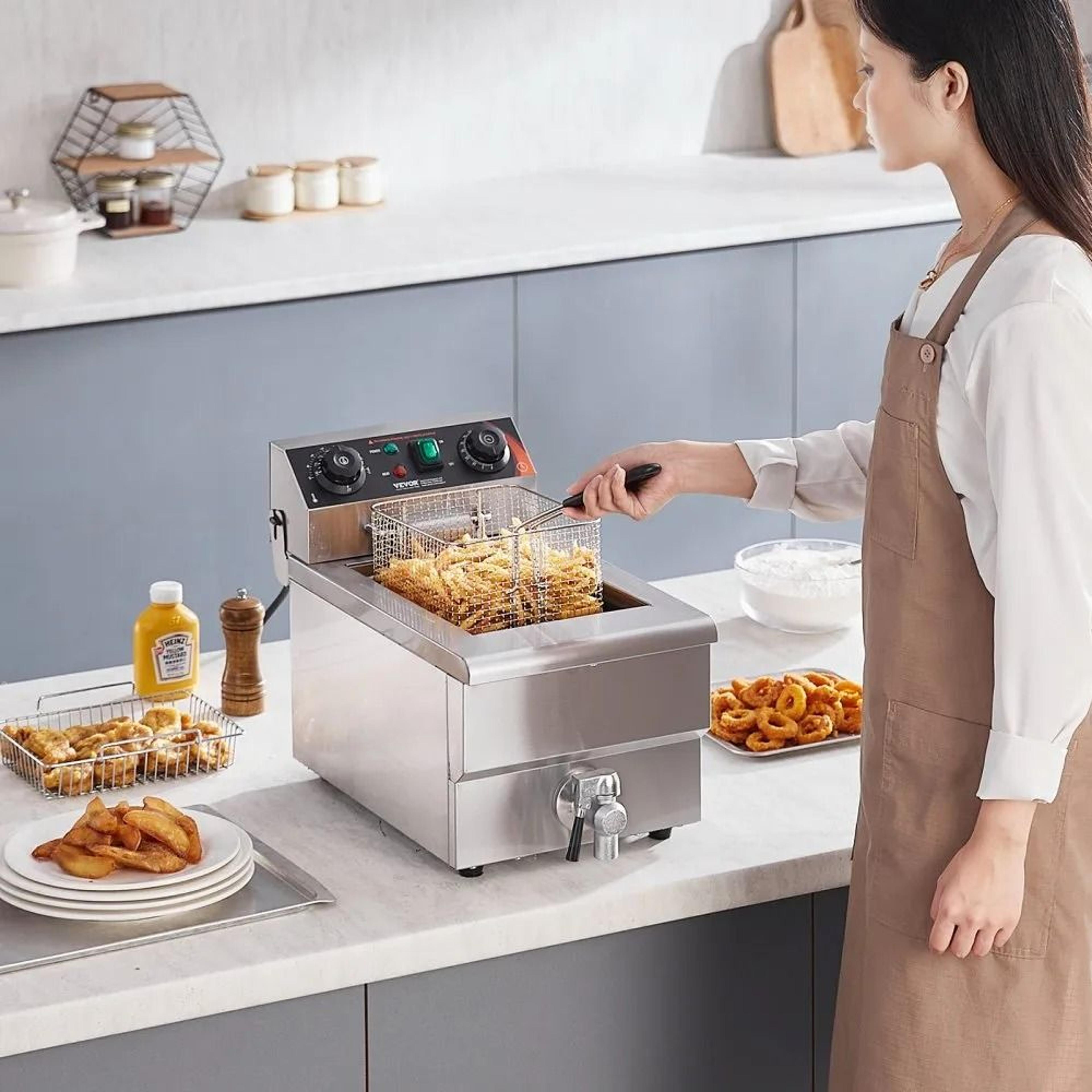 11L Commercial Deep Fryer With Timer And Temperature Control 6
