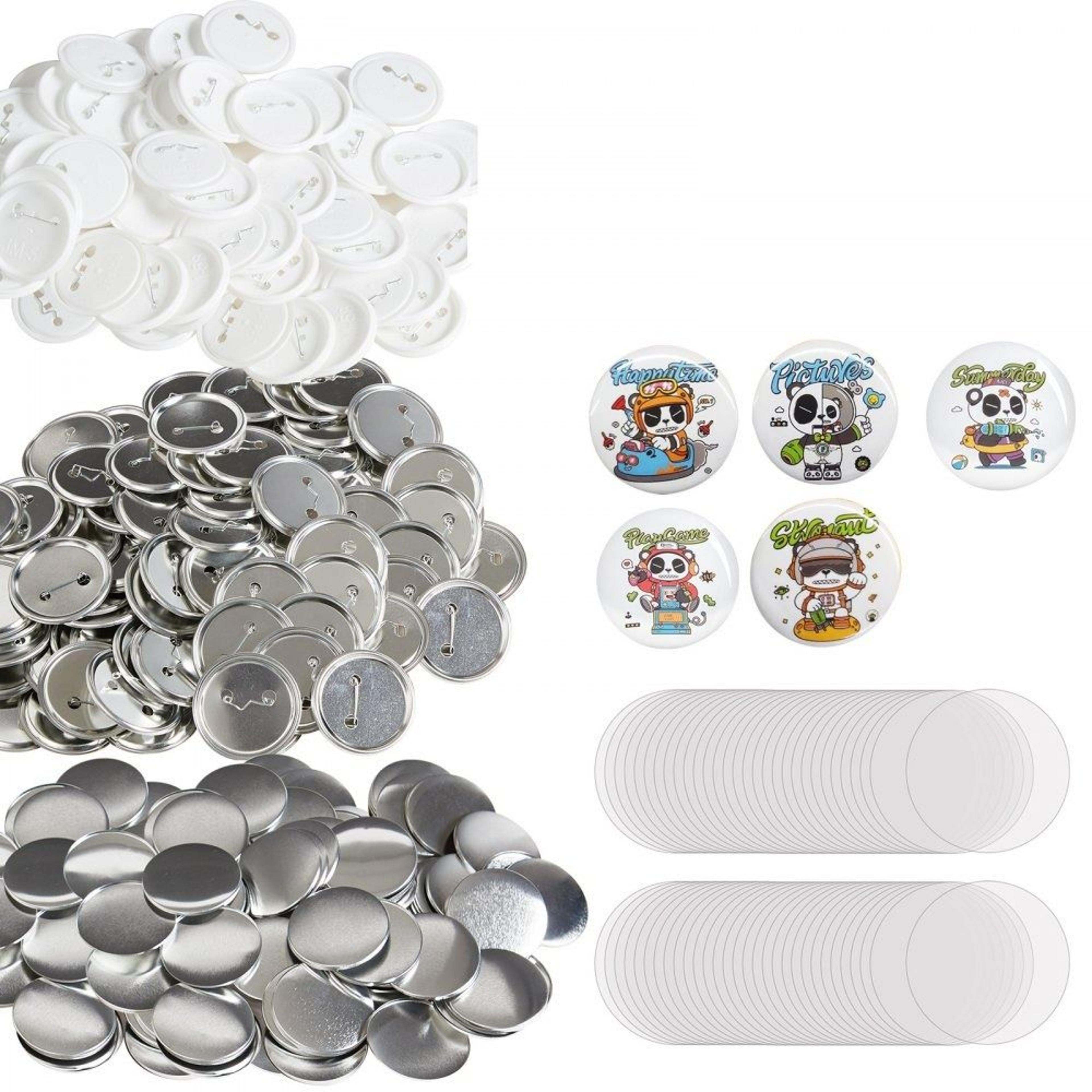 500 set 58mm button badge parts kit for custom pin making