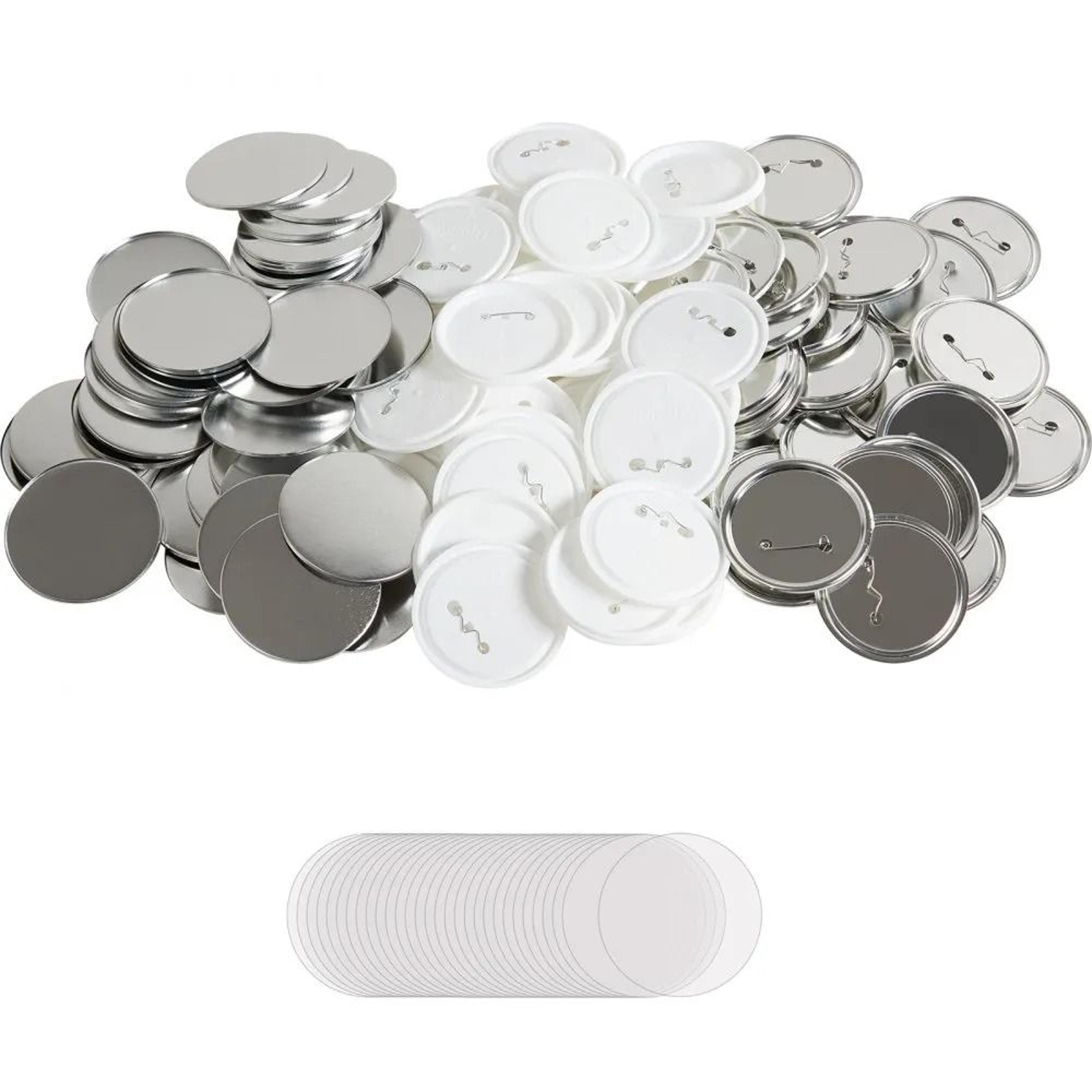 75mm button badge parts kit 200 sets diy pin back button making supplies