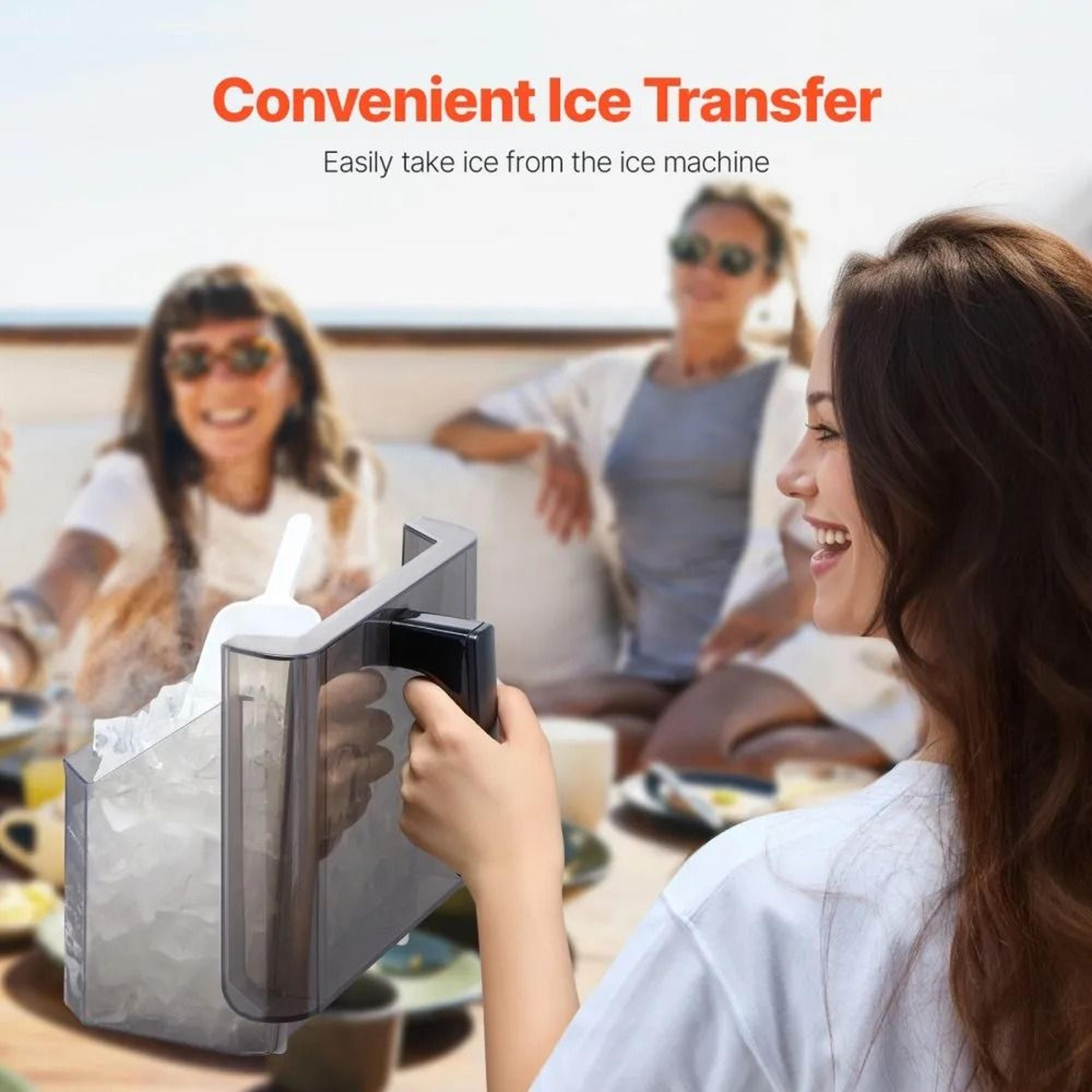 Portable Countertop Ice Maker 50lbs 24H Self Cleaning Ice Machine 1