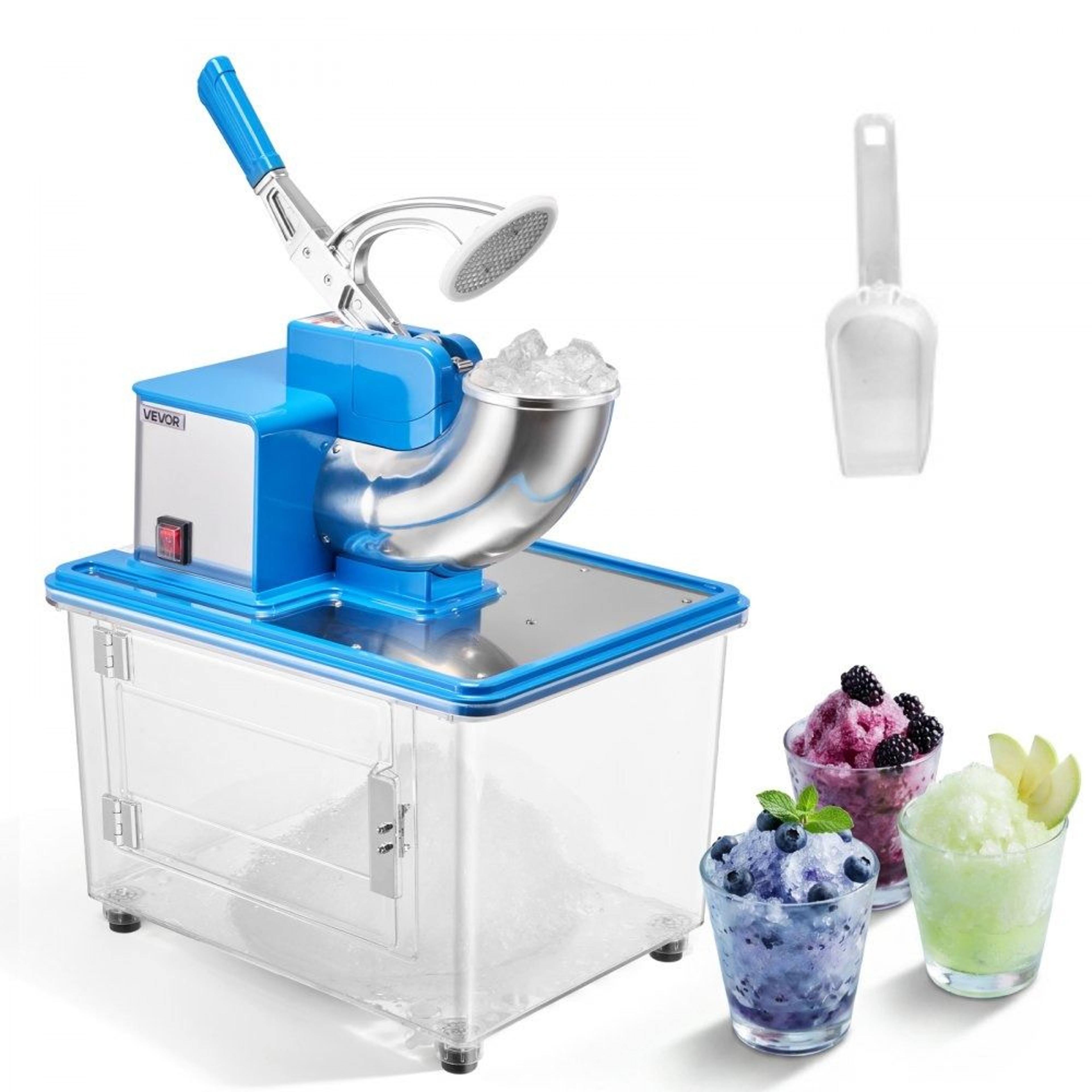 commercial ice crusher 661lbs/h electric snow cone maker shaved ice machine
