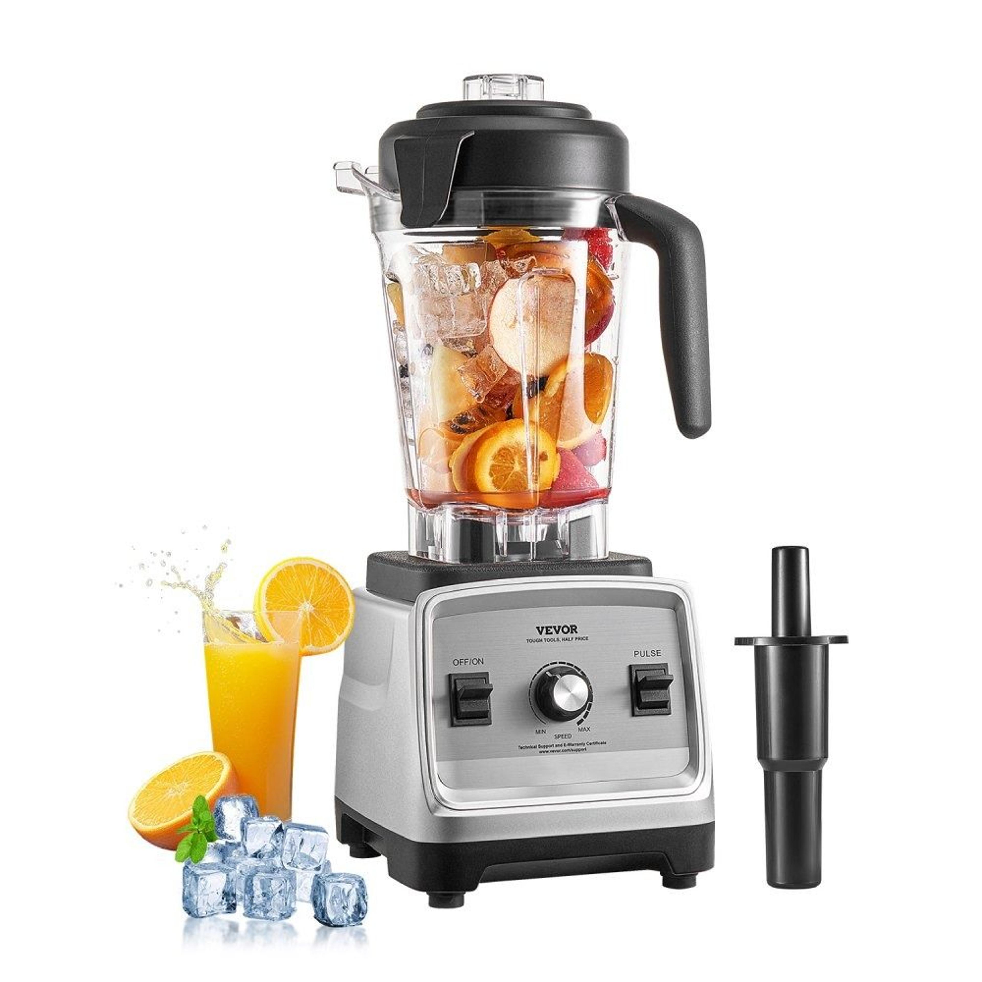 professional 1400w blender for smoothies with 85 oz large capacity food processor