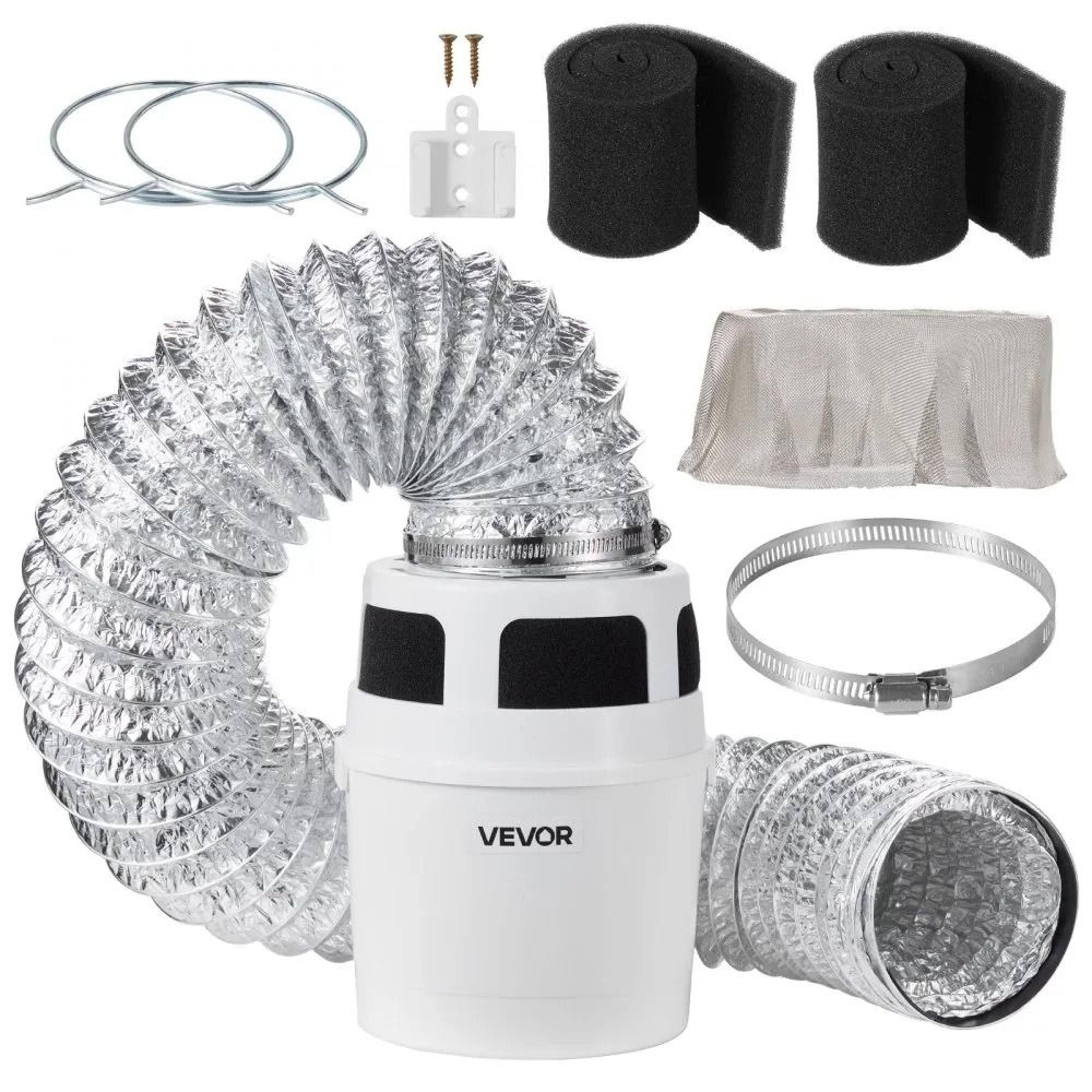3-in-1 indoor dryer vent kit with 5ft hose for electric dryers