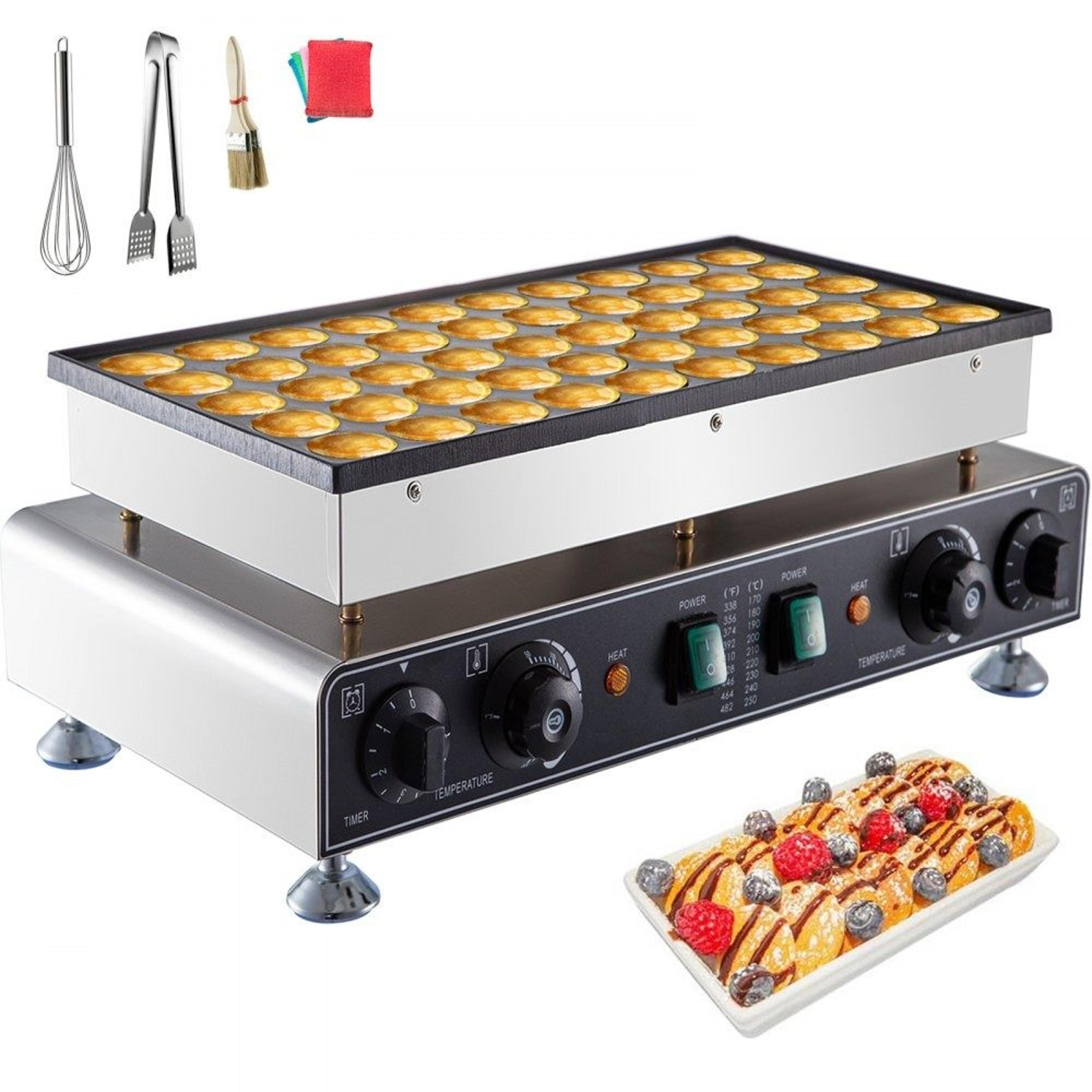 50pcs mini dutch pancake maker commercial non stick poffertjes grill