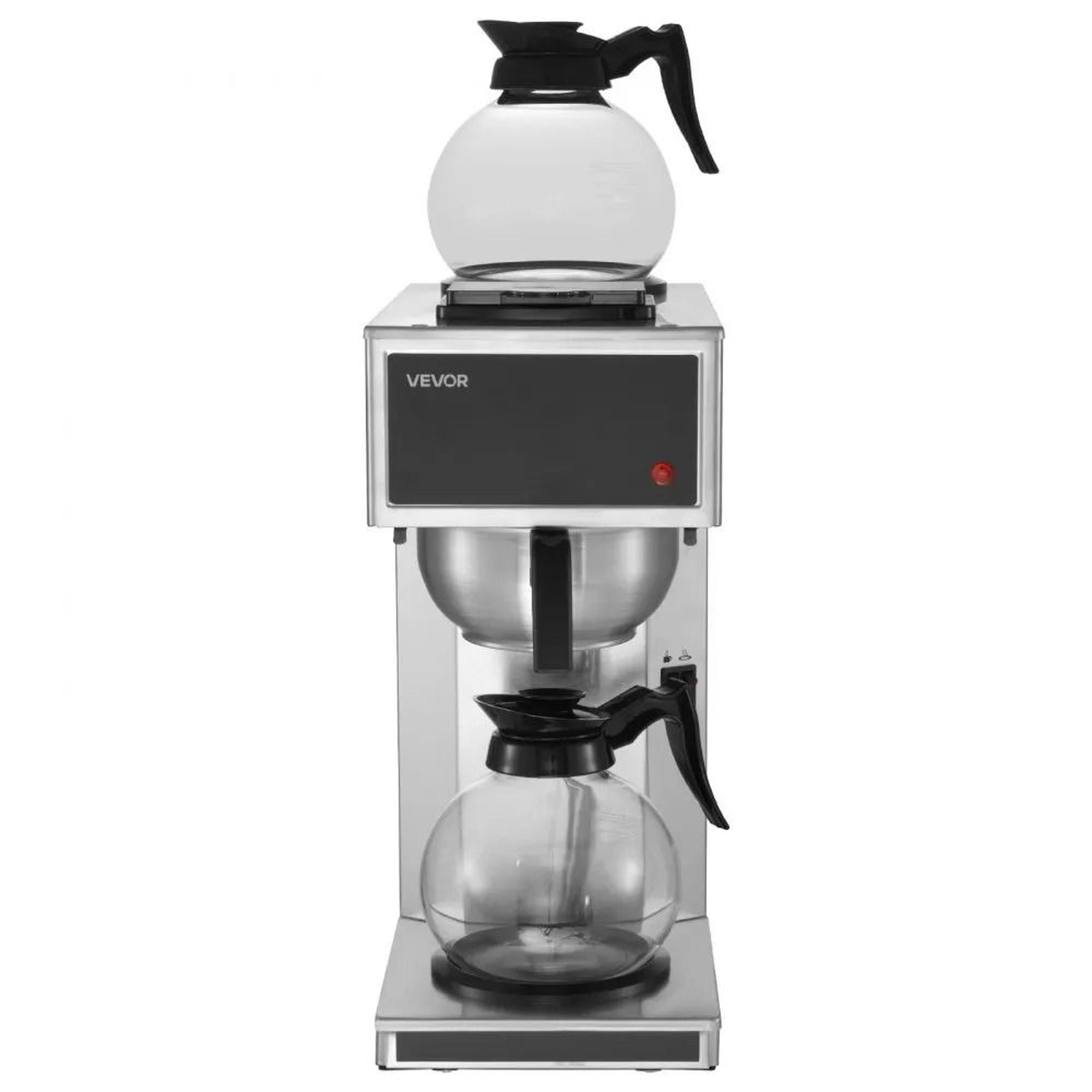 RapidBrew 12 Cup Commercial Drip Coffee Maker With Dual Warmers 8