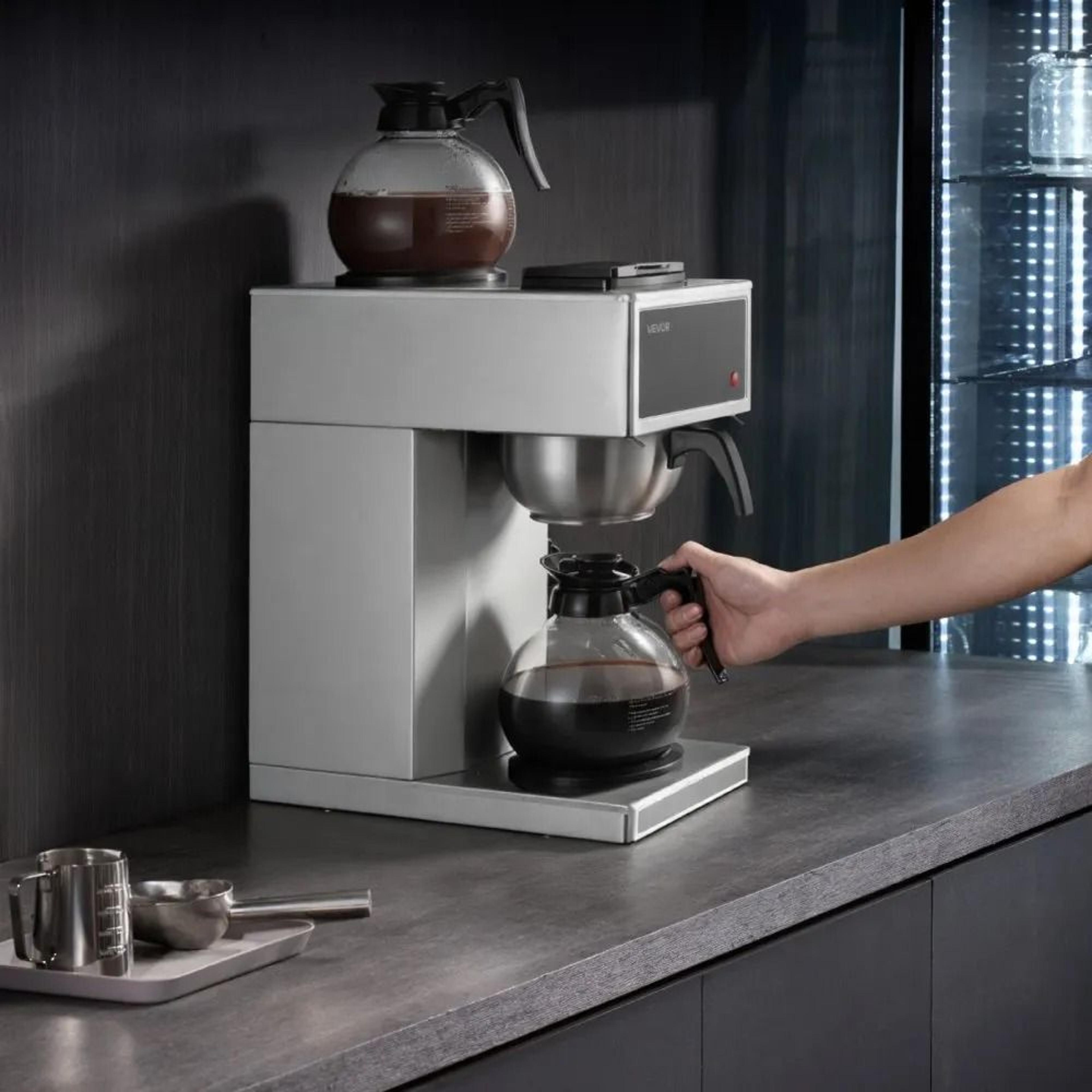 RapidBrew 12 Cup Commercial Drip Coffee Maker With Dual Warmers 6