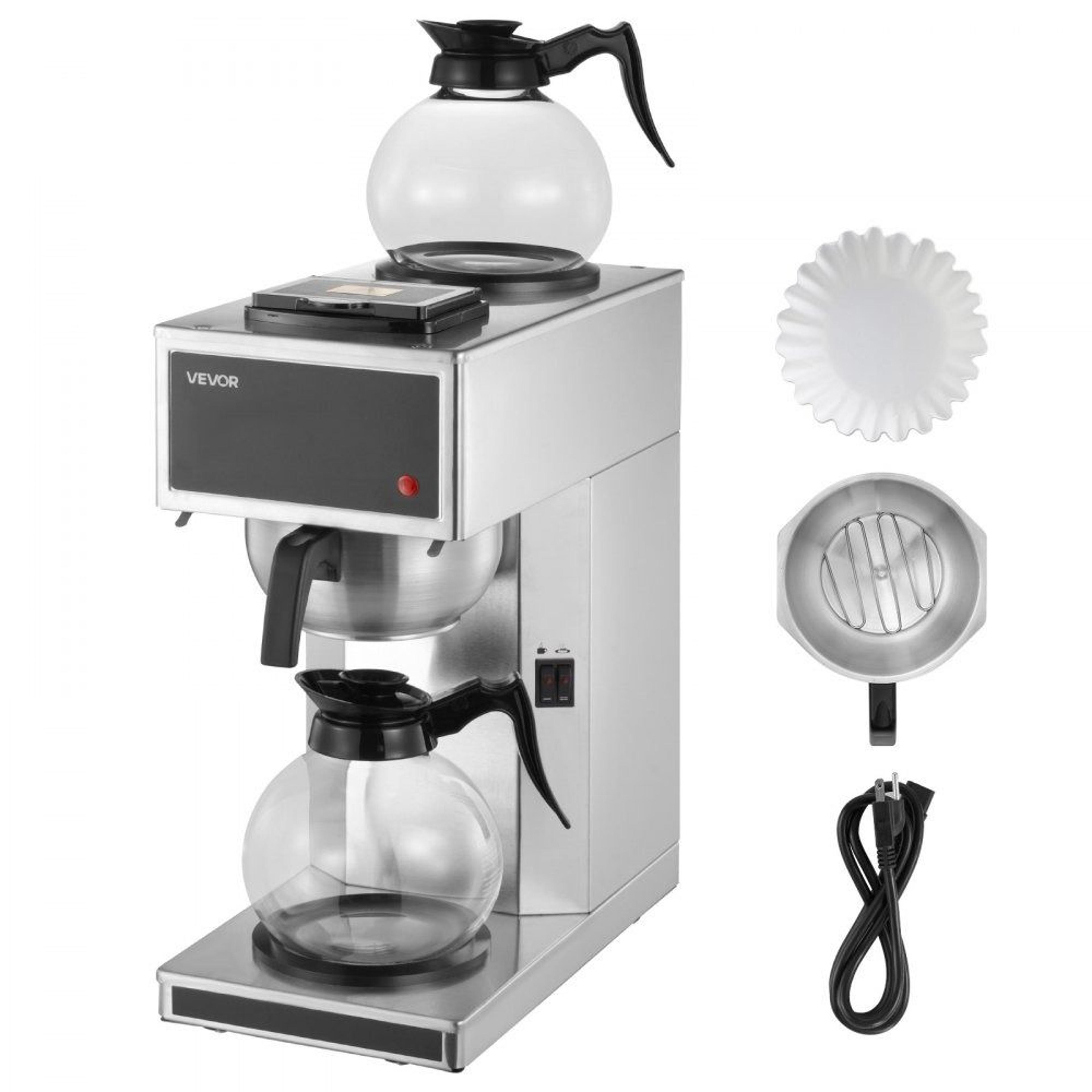 rapidbrew 12 cup commercial drip coffee maker with dual warmers