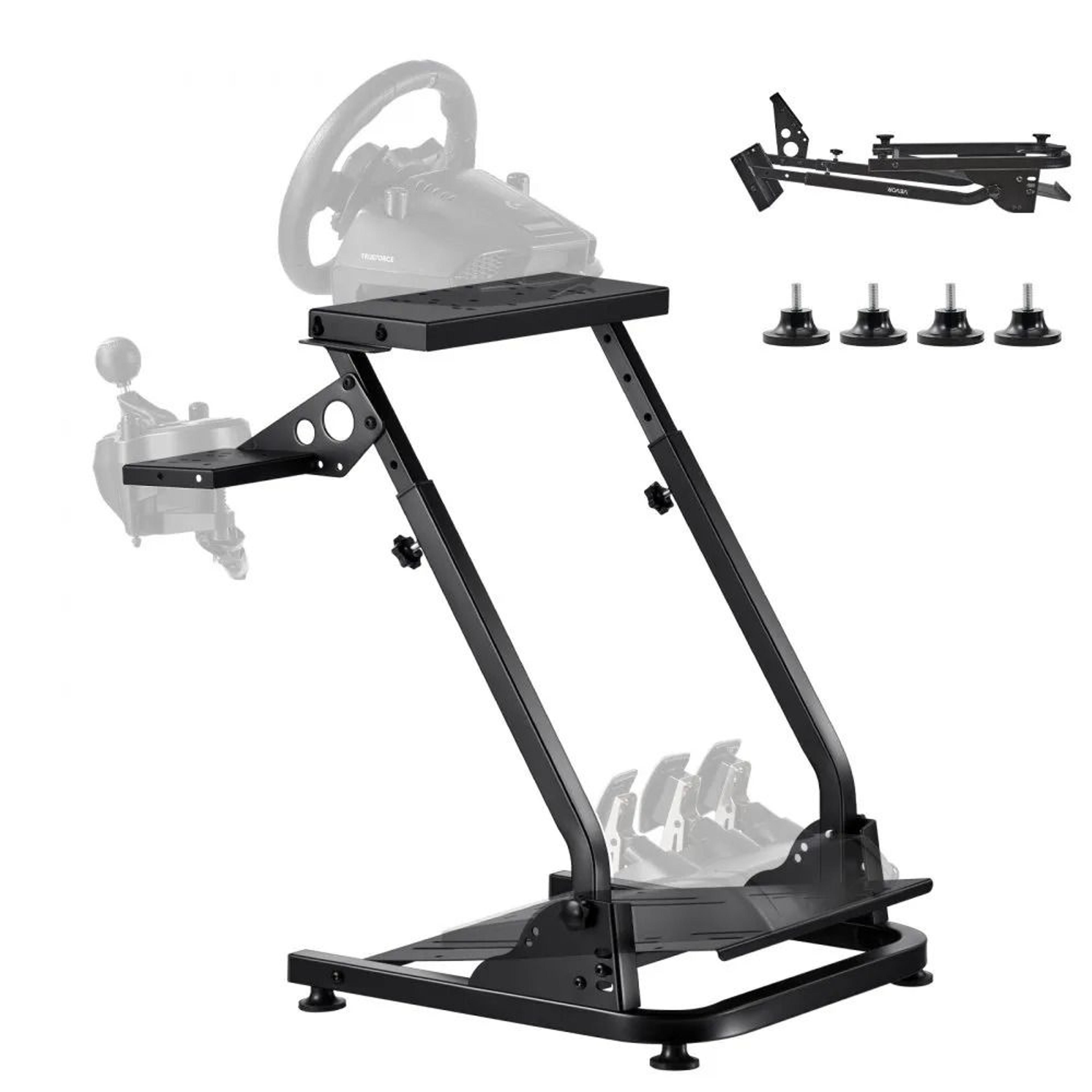 adjustable foldable racing wheel stand for logitech and thrustmaster