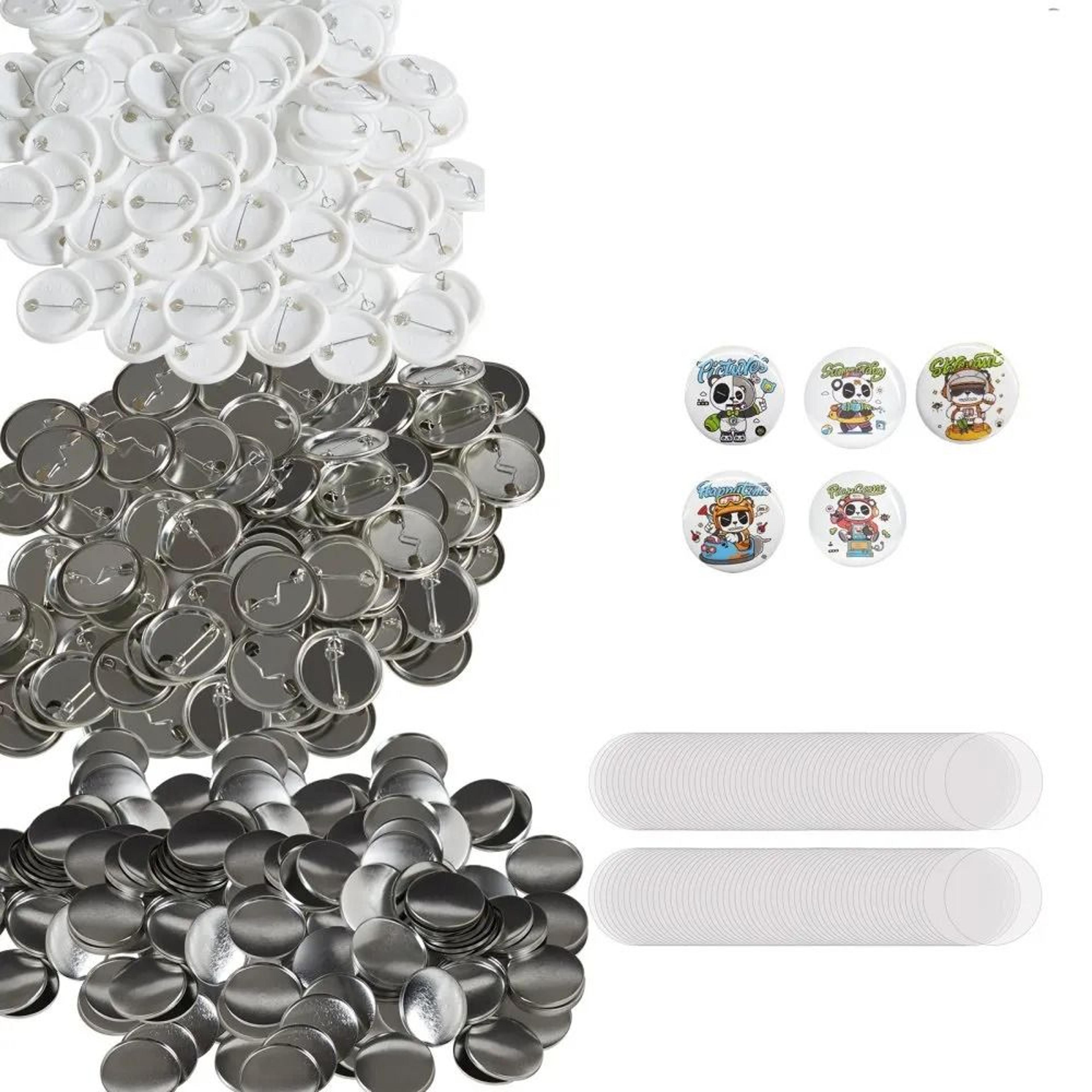 500 set 32mm pin back button parts kit for custom badge making