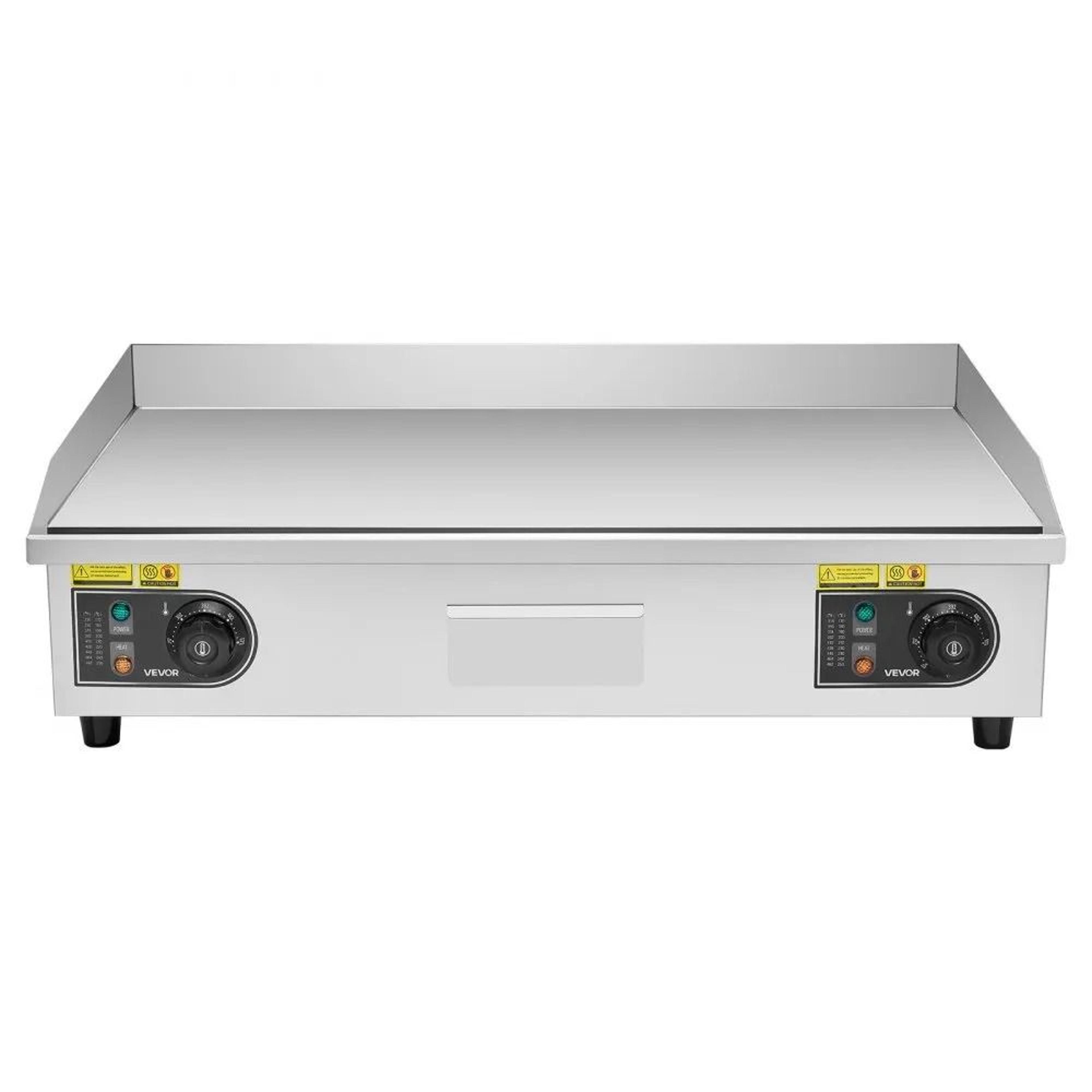 Commercial Electric Griddle 4400W Half Grooved Countertop Flat Top Grill 9