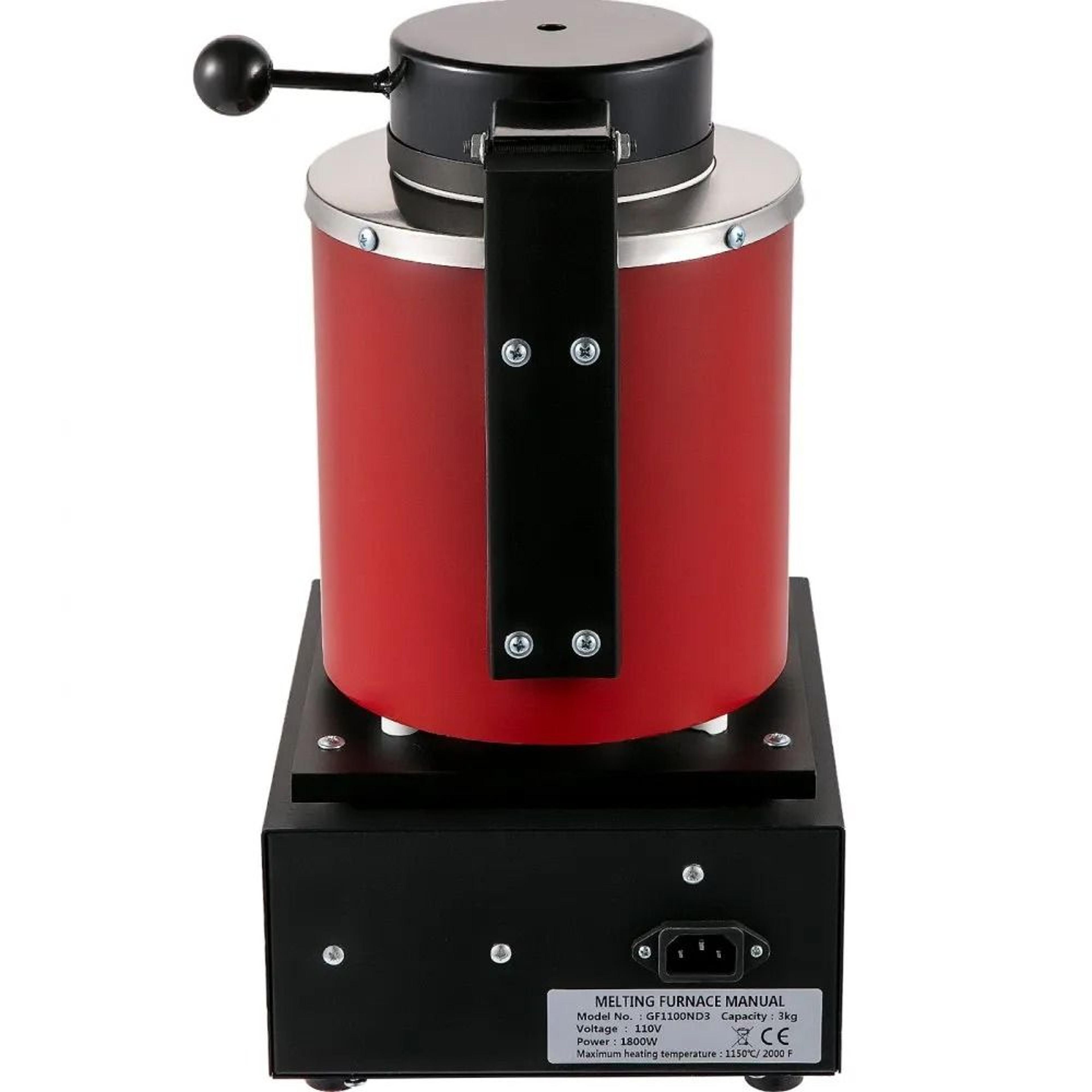 3KG Gold Melting Furnace With Digital PID Control And Complete Crucible Kit 7