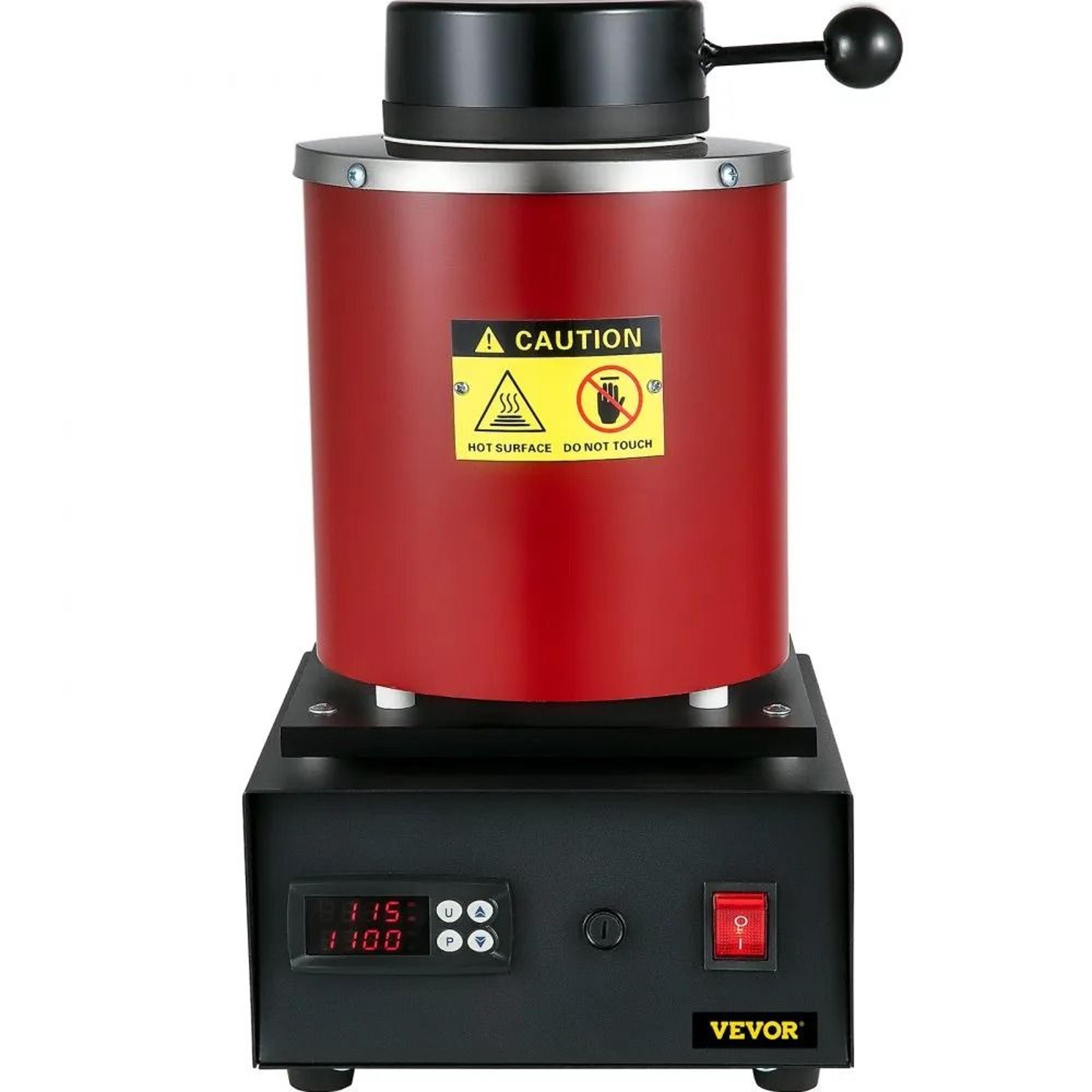 3KG Gold Melting Furnace With Digital PID Control And Complete Crucible Kit 8