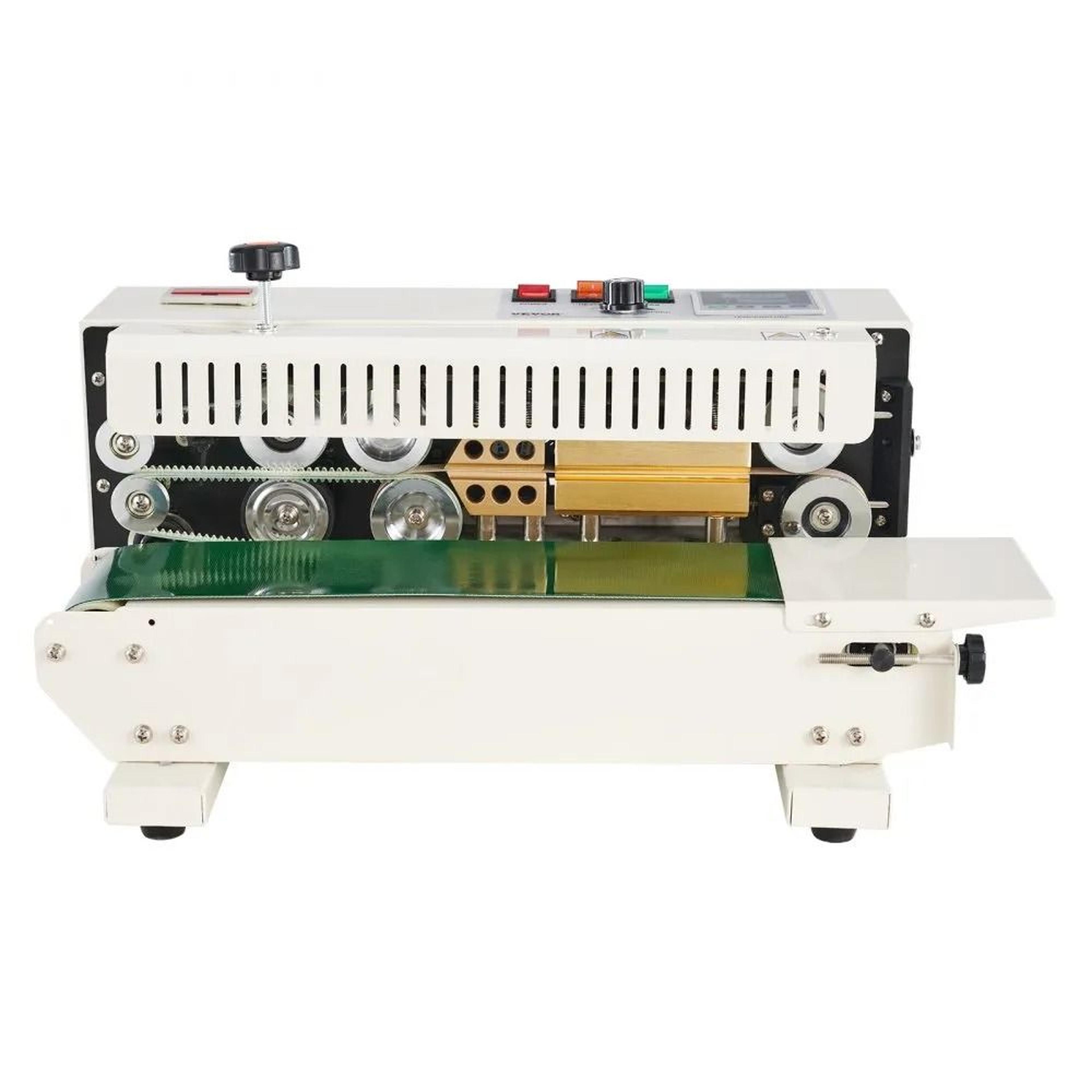 commercial continuous band sealer with digital control and counting