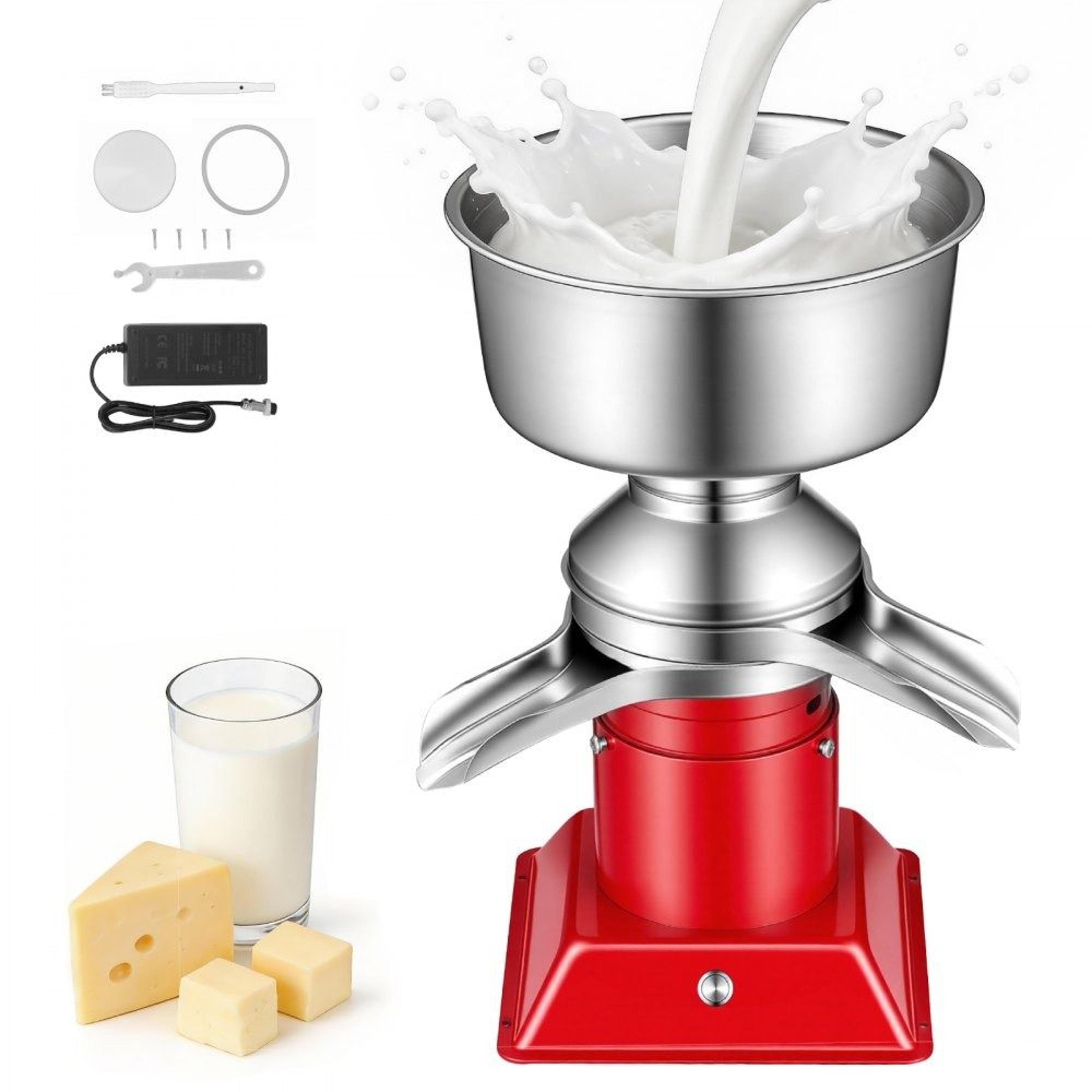 electric milk cream separator 60l/h stainless steel dairy skimmer