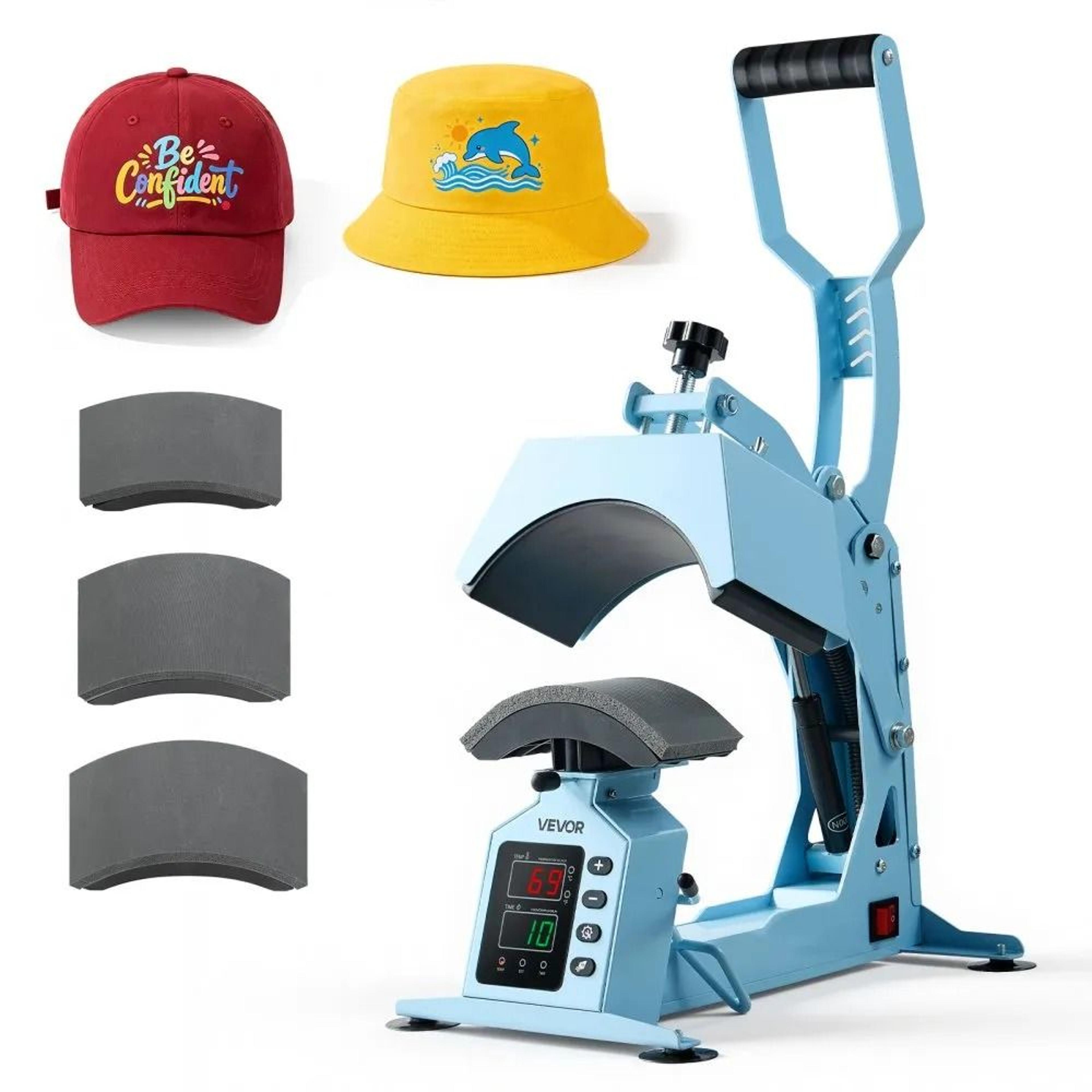 4 platen hat heat press machine for caps and sublimation