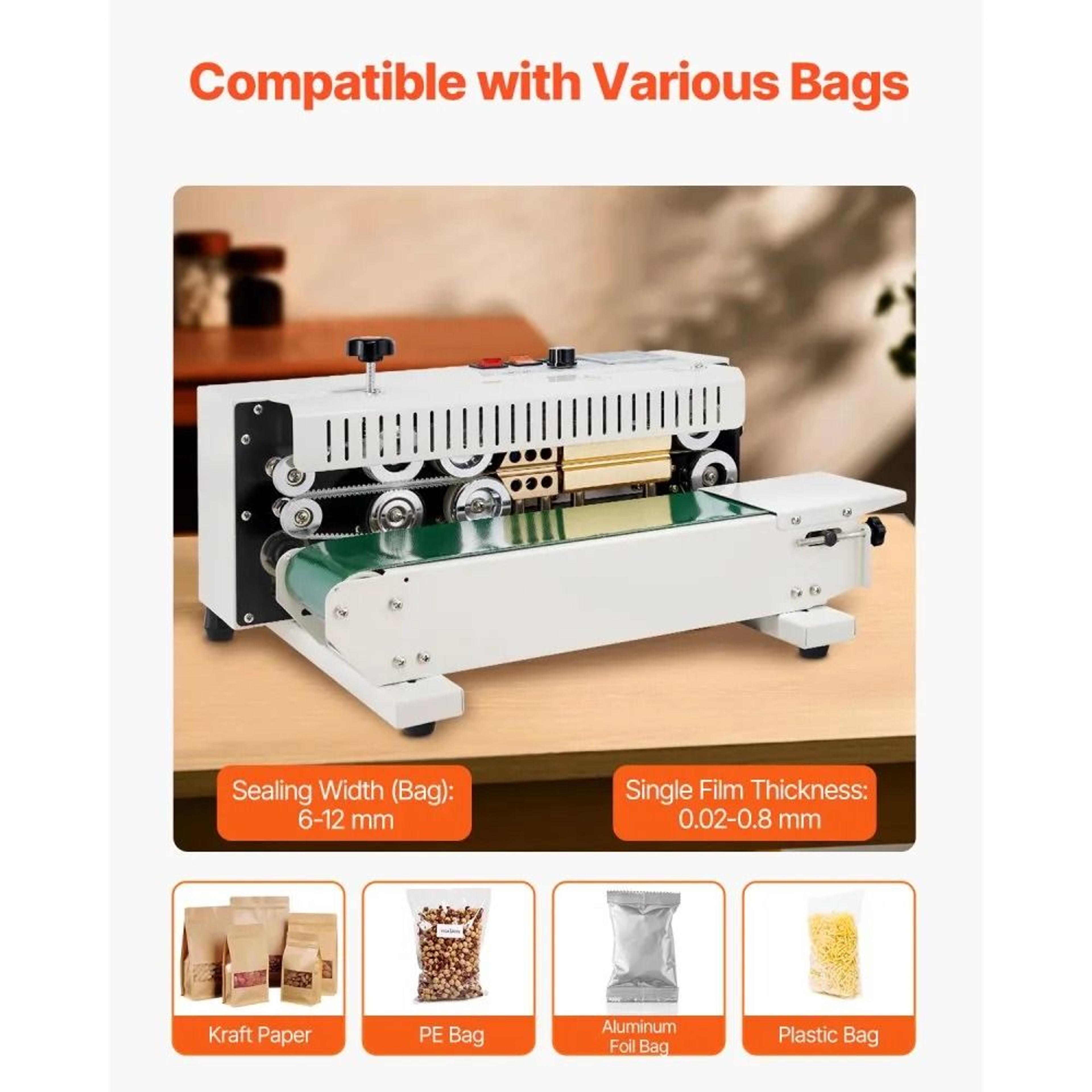 Continuous Bag Sealer Machine With Digital Temperature Control For Fast Packaging 4