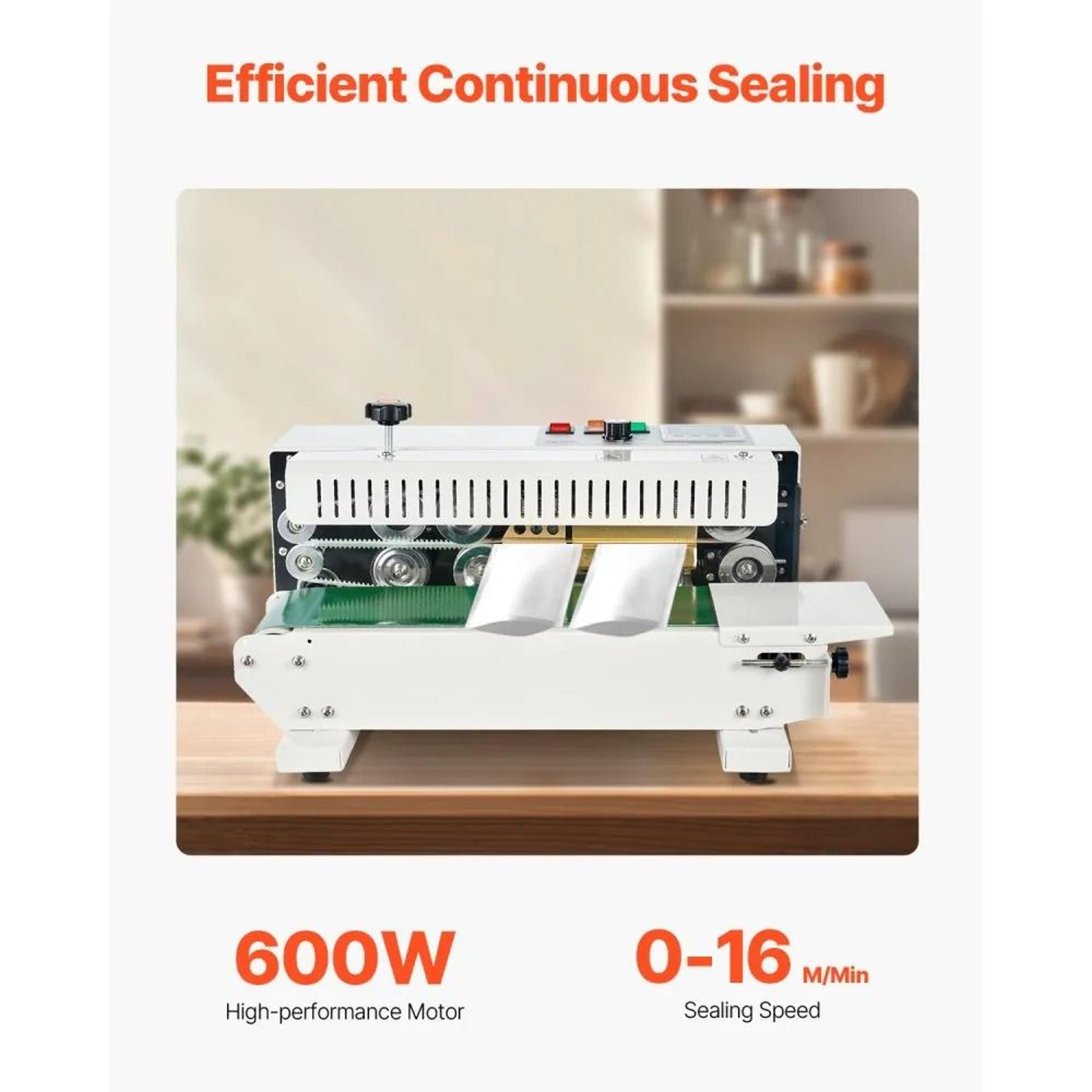 Continuous Bag Sealer Machine With Digital Temperature Control For Fast Packaging 5