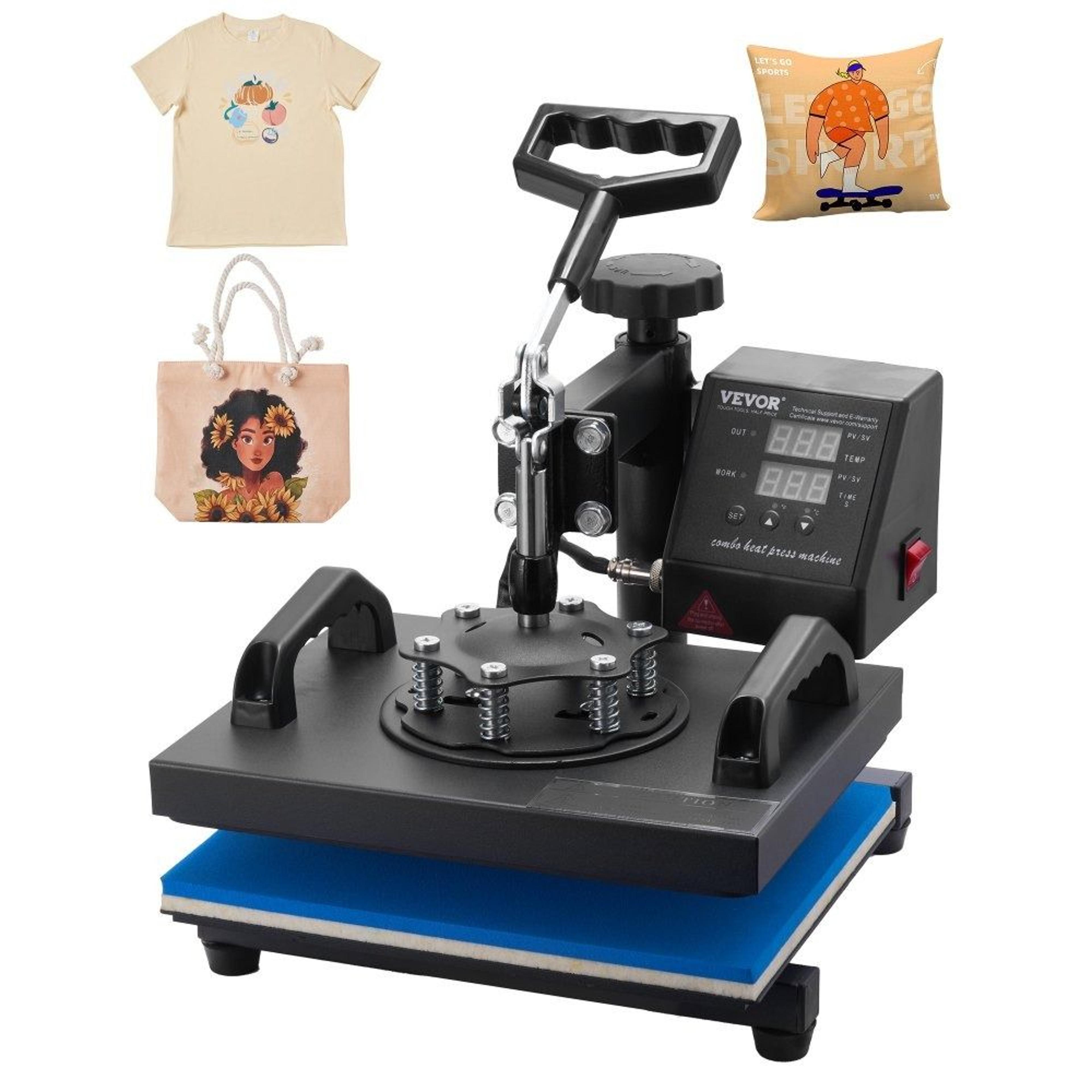 12x10 inch t shirt heat press machine digital sublimation transfer press