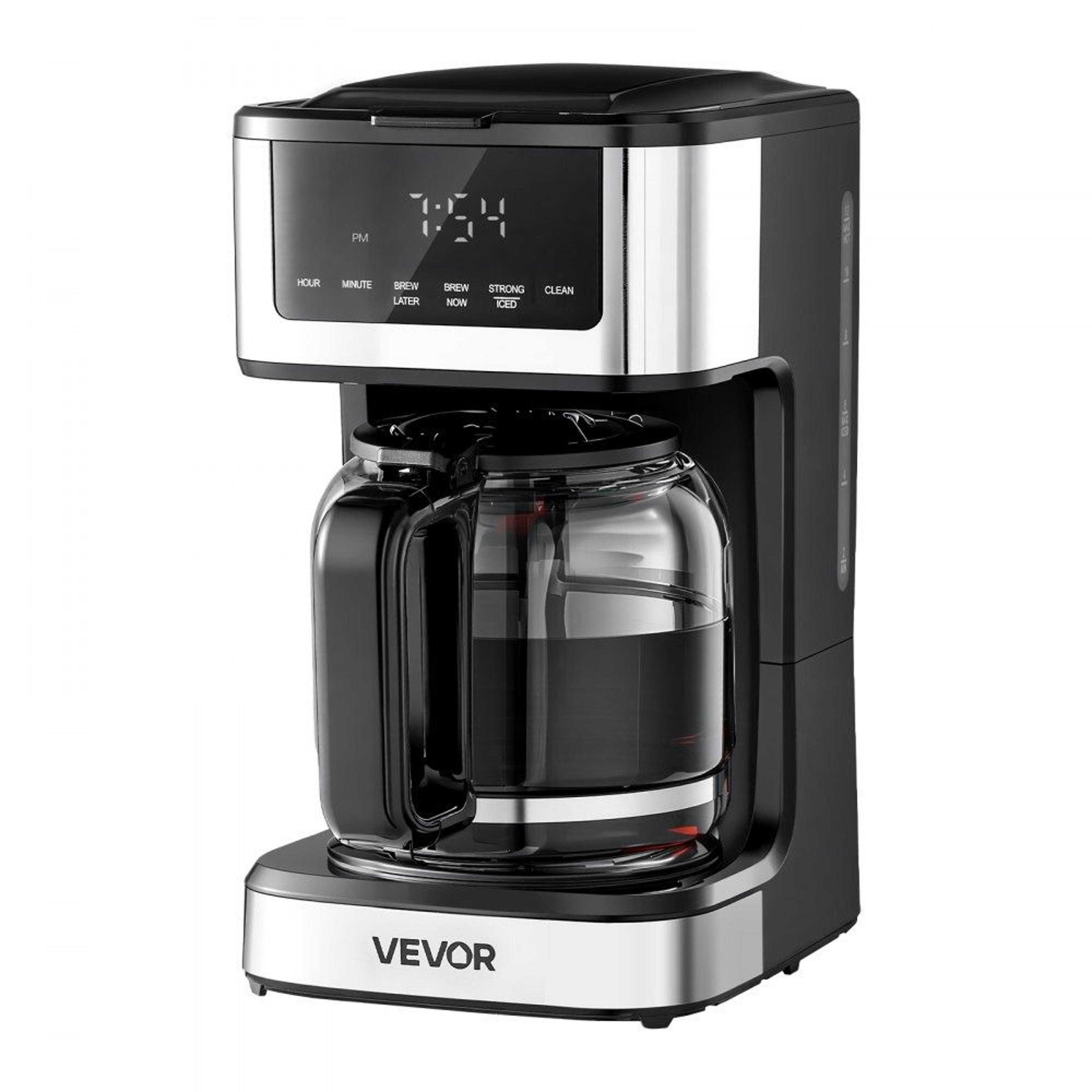 programmable coffee maker 12 cup drip coffee machine with touch screen and keep warm function