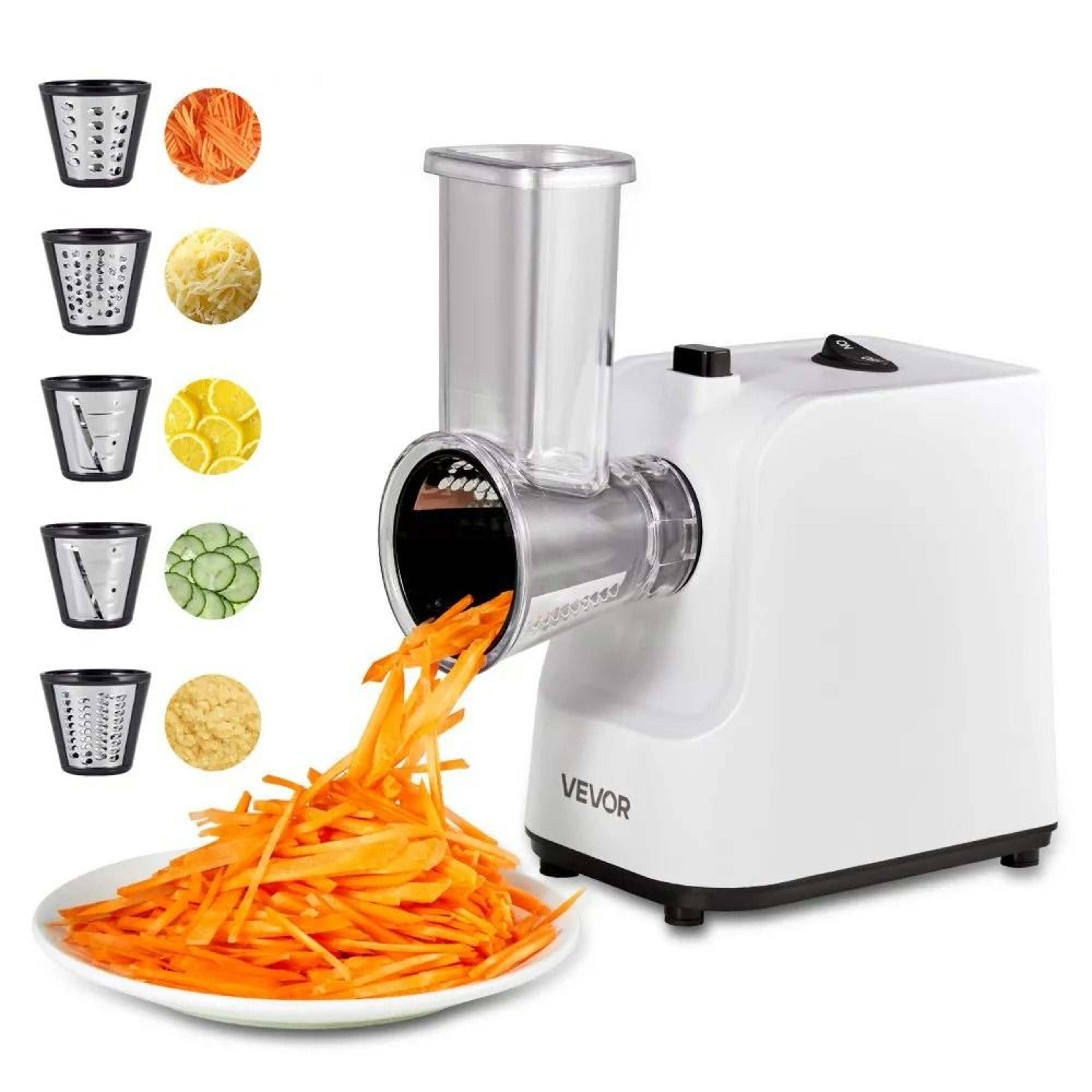 electric cheese grater salad maker 200w vegetable slicer shredder with 5 blades