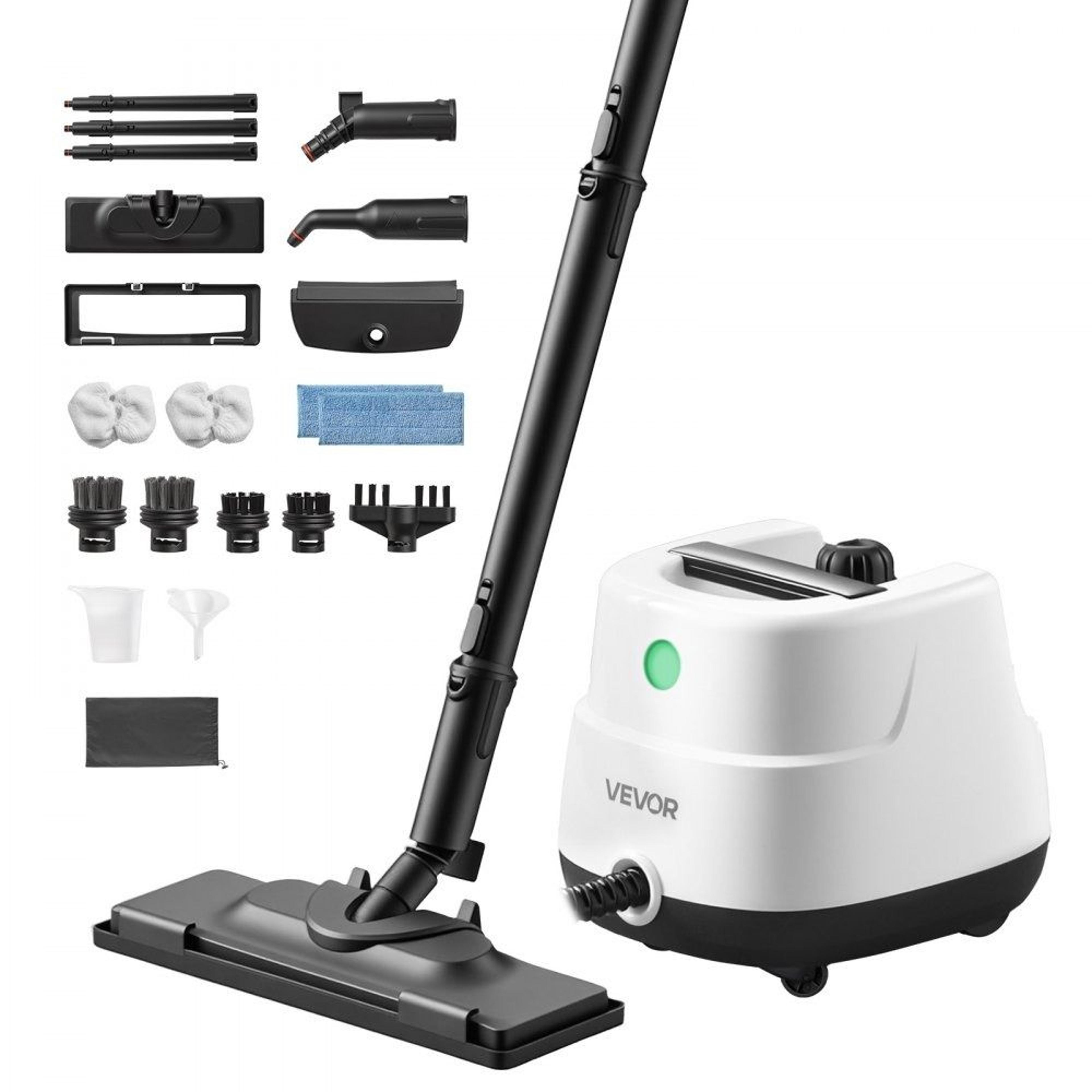 powerful steam cleaner with 20 accessories for home and car cleaning