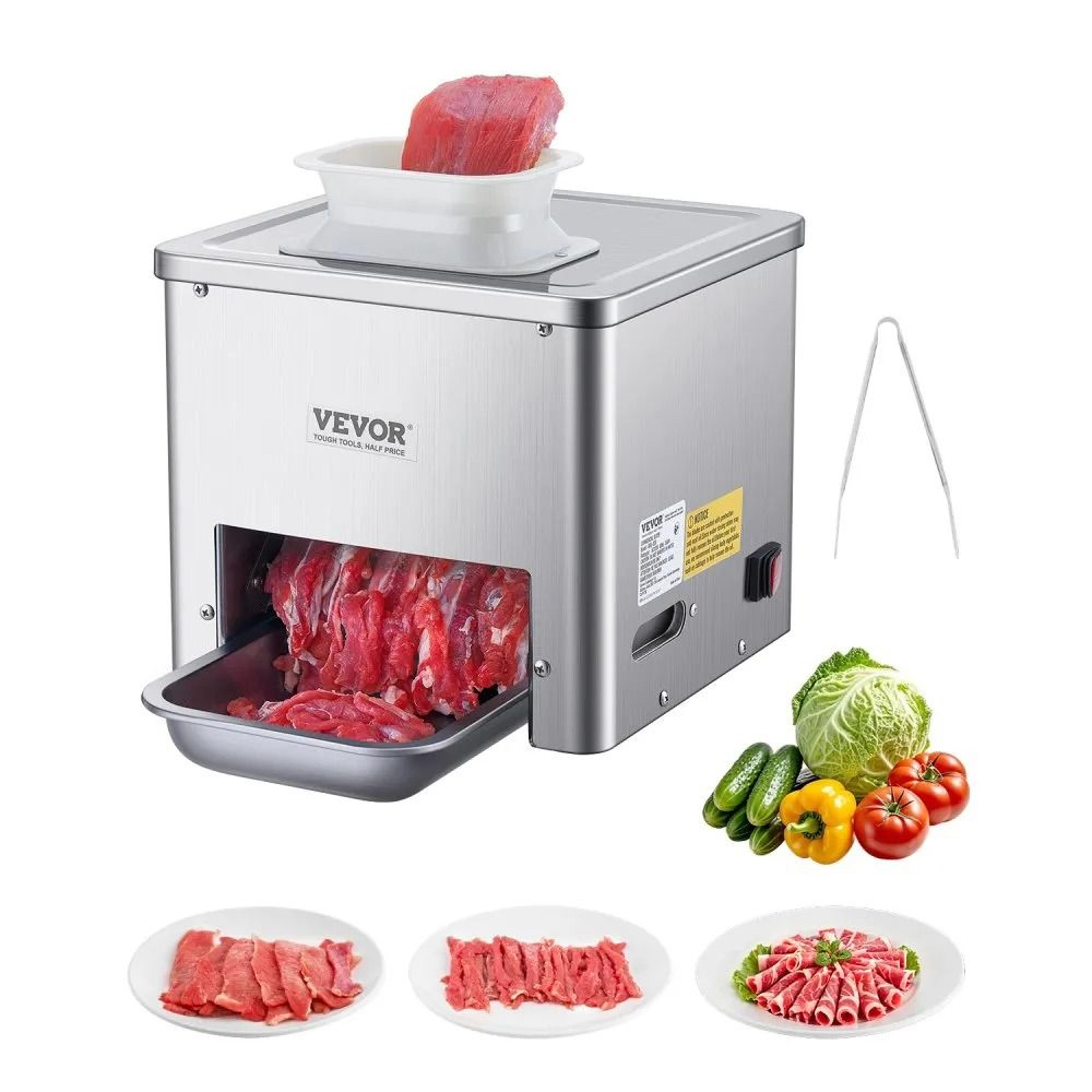 commercial meat slicer machine 550w electric stainless steel meat cutter