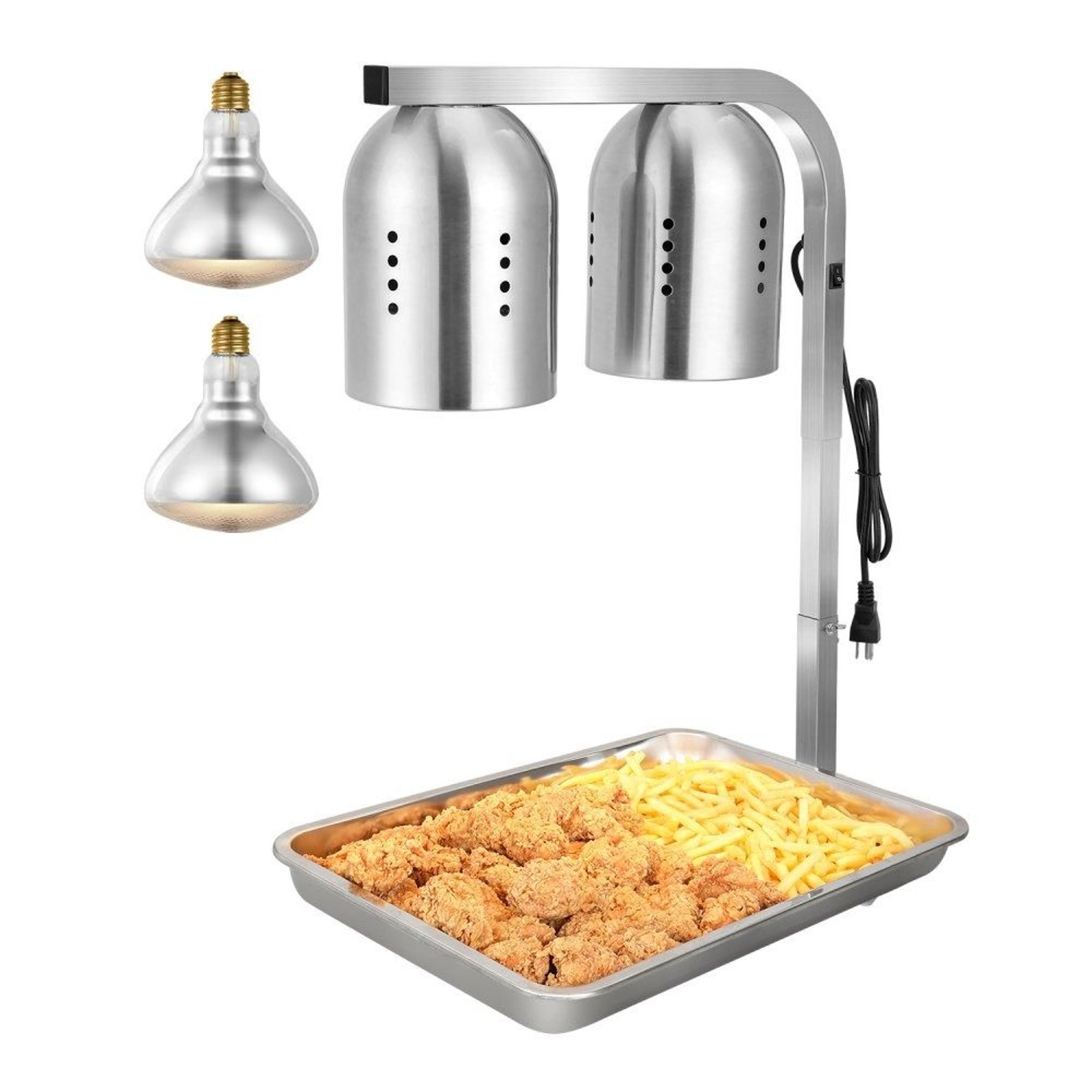 commercial food heat lamp warmer with adjustable height for restaurant buffet