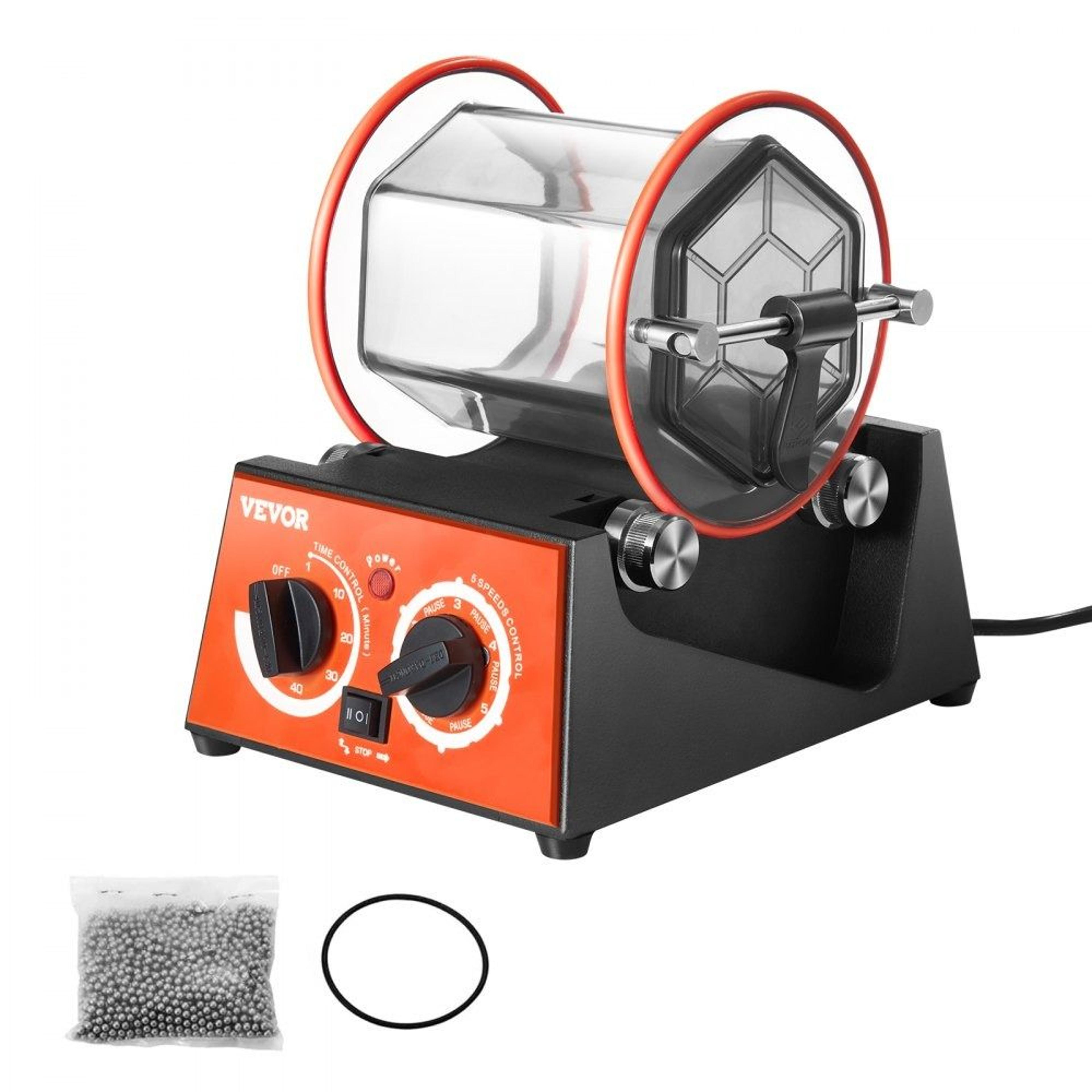 jewelry polisher tumbler 3kg rotary finishing machine for gemstones coins and metal polishing
