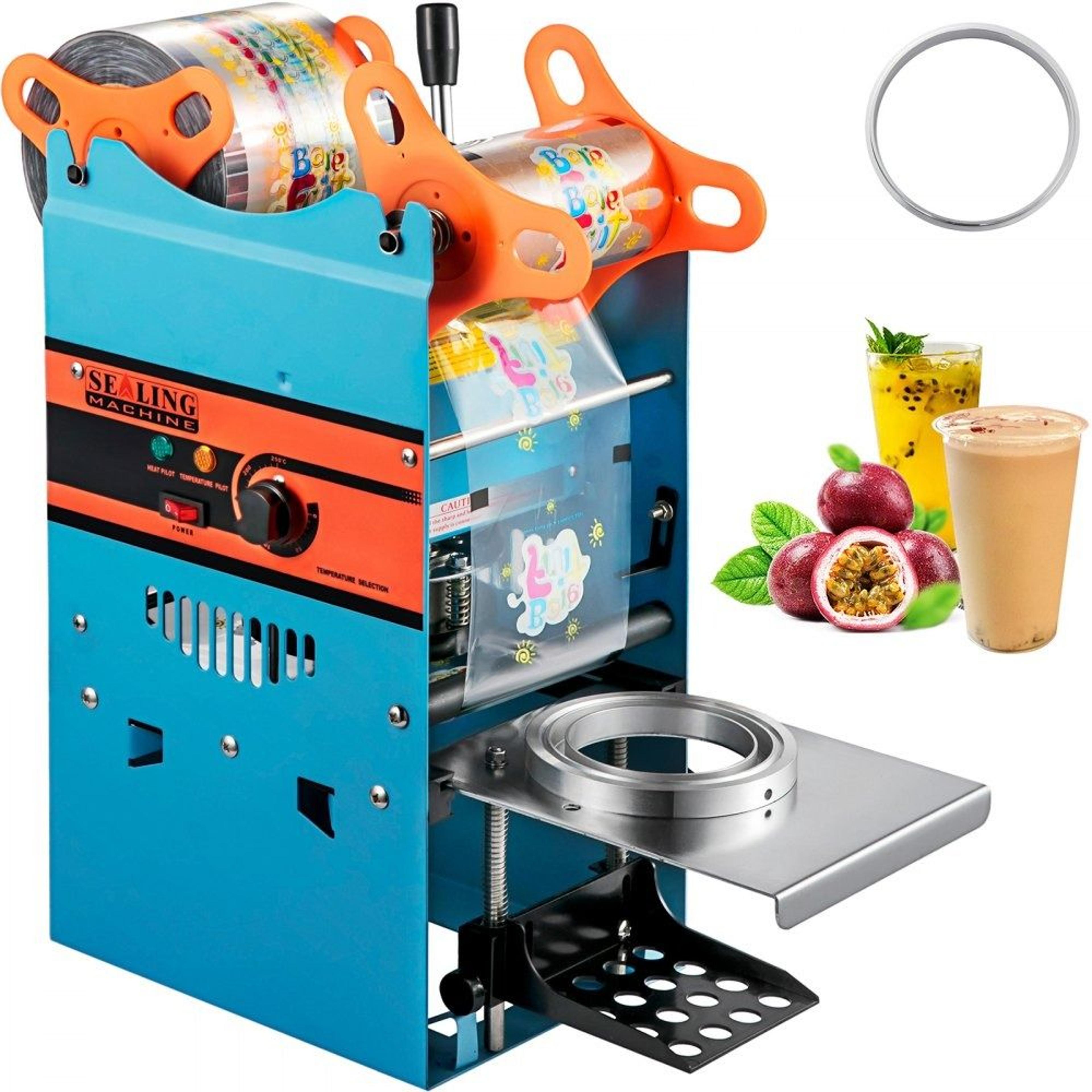 manual tea cup sealer machine 500 cups hour boba tea sealing machine