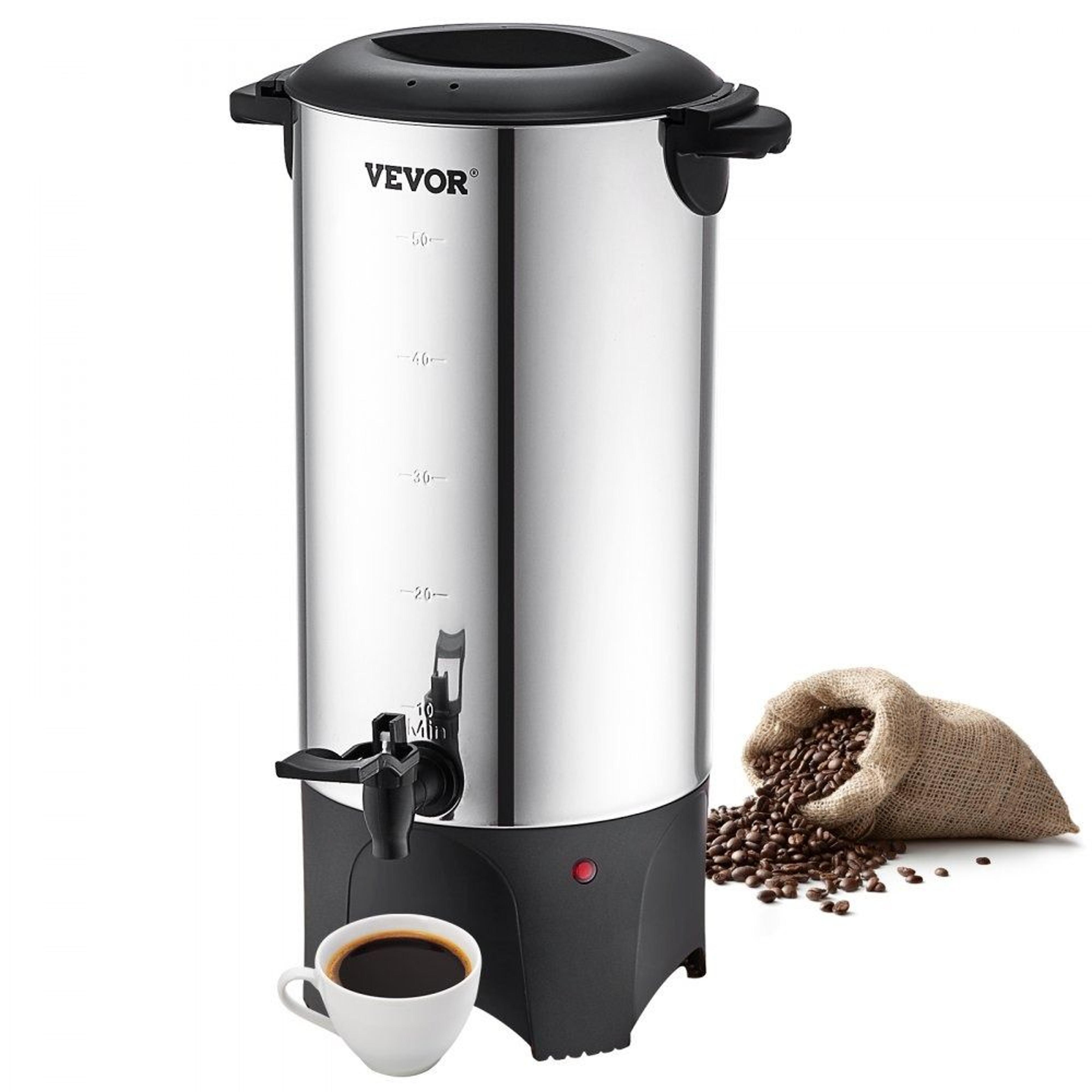 commercial coffee urn 50 cup stainless steel coffee dispenser fast brewing maker