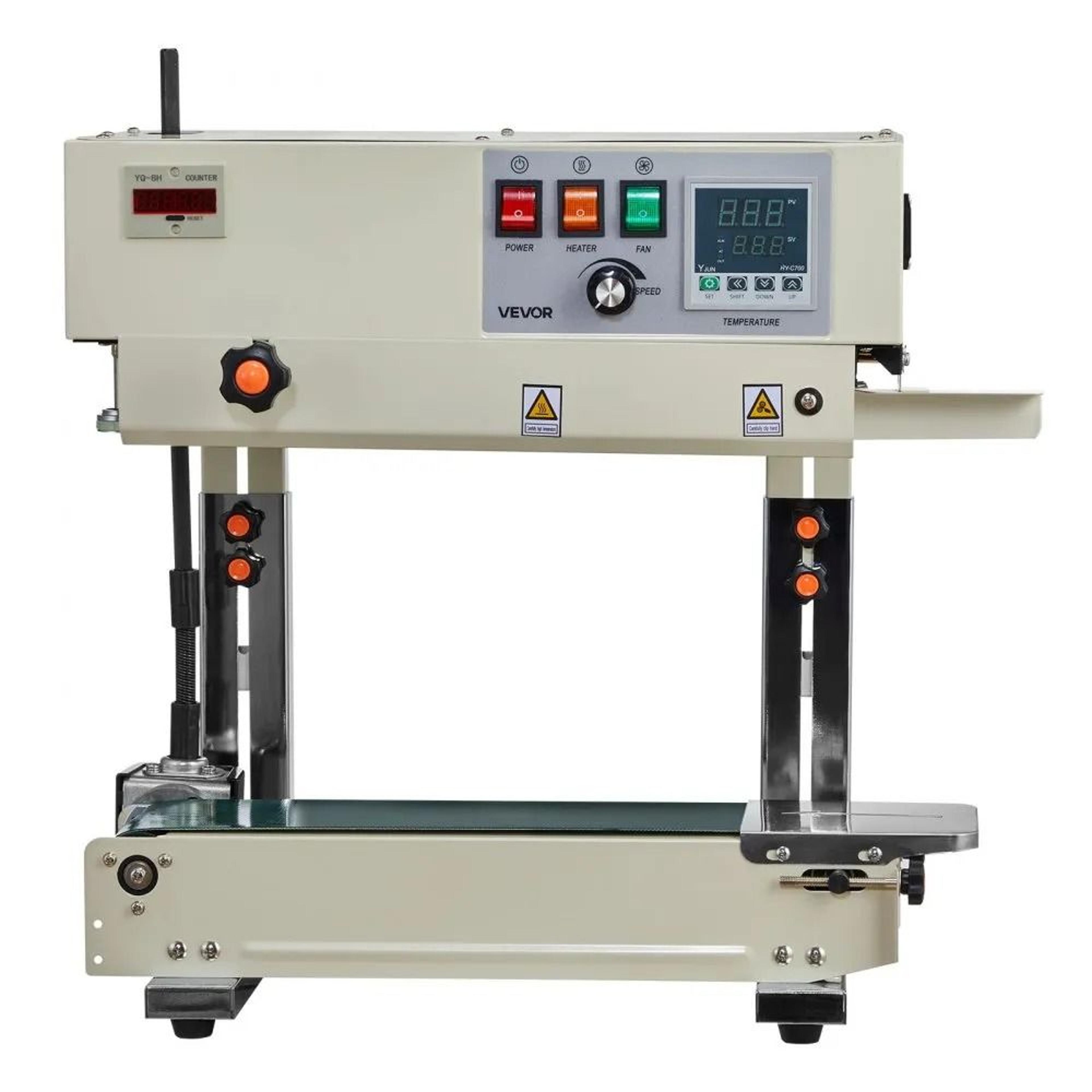 Continuous Band Sealer Machine With Adjustable Heat And Date Printing For Plastic Bags 9