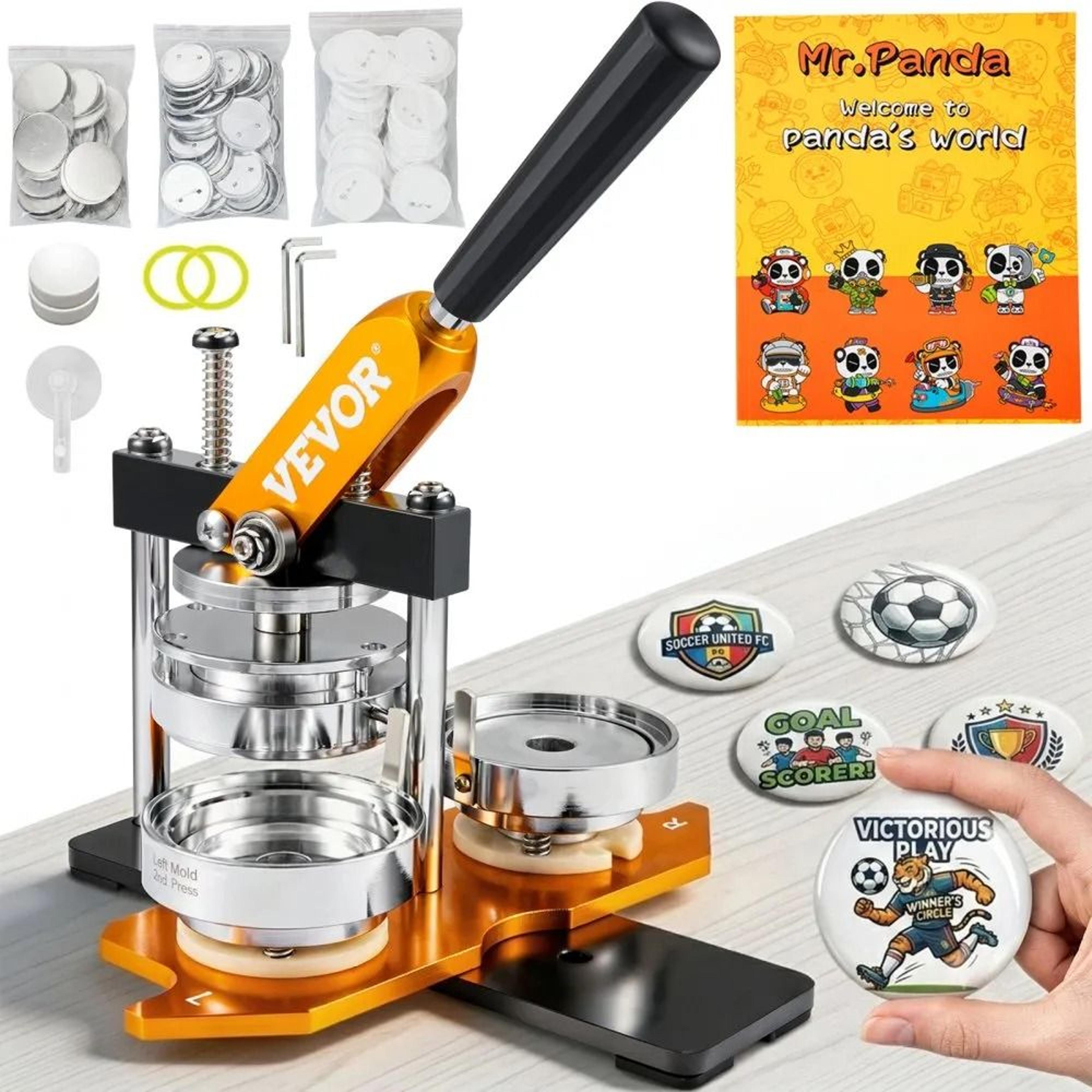 75mm button maker machine badge pin press kit with diy supplies