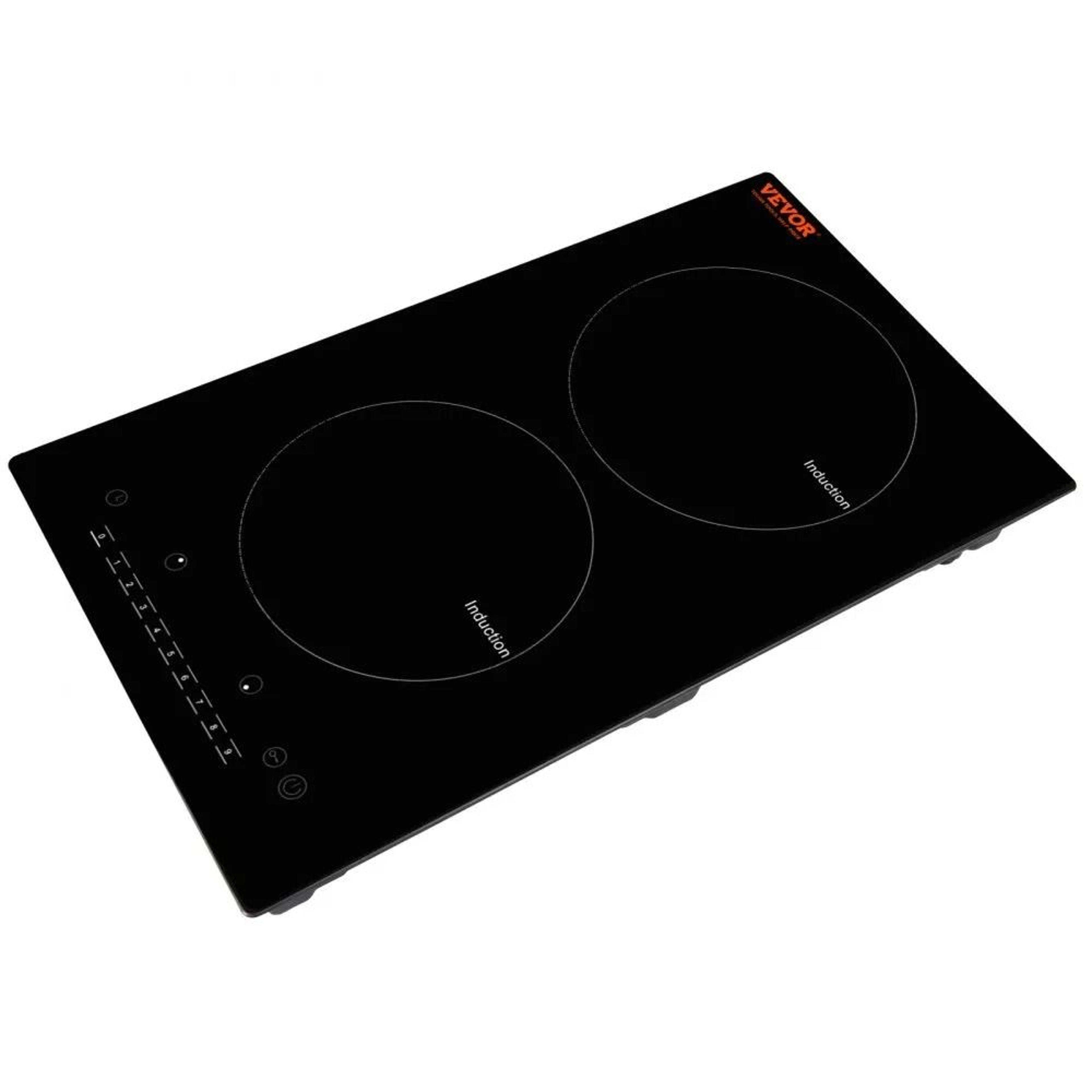 12 Inch 2 Burner Electric Induction Cooktop 1800W Built In Stove 7