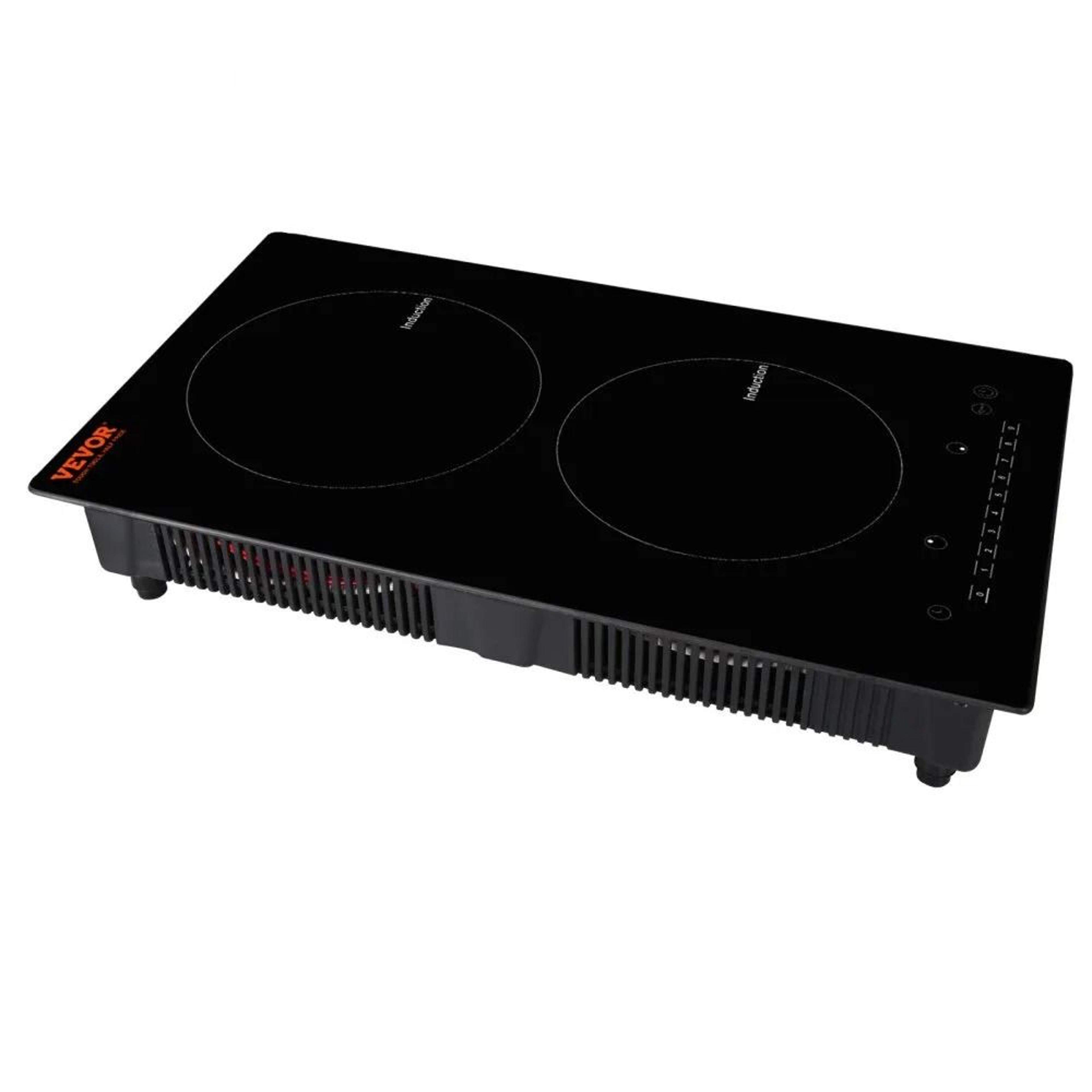 12 Inch 2 Burner Electric Induction Cooktop 1800W Built In Stove 9