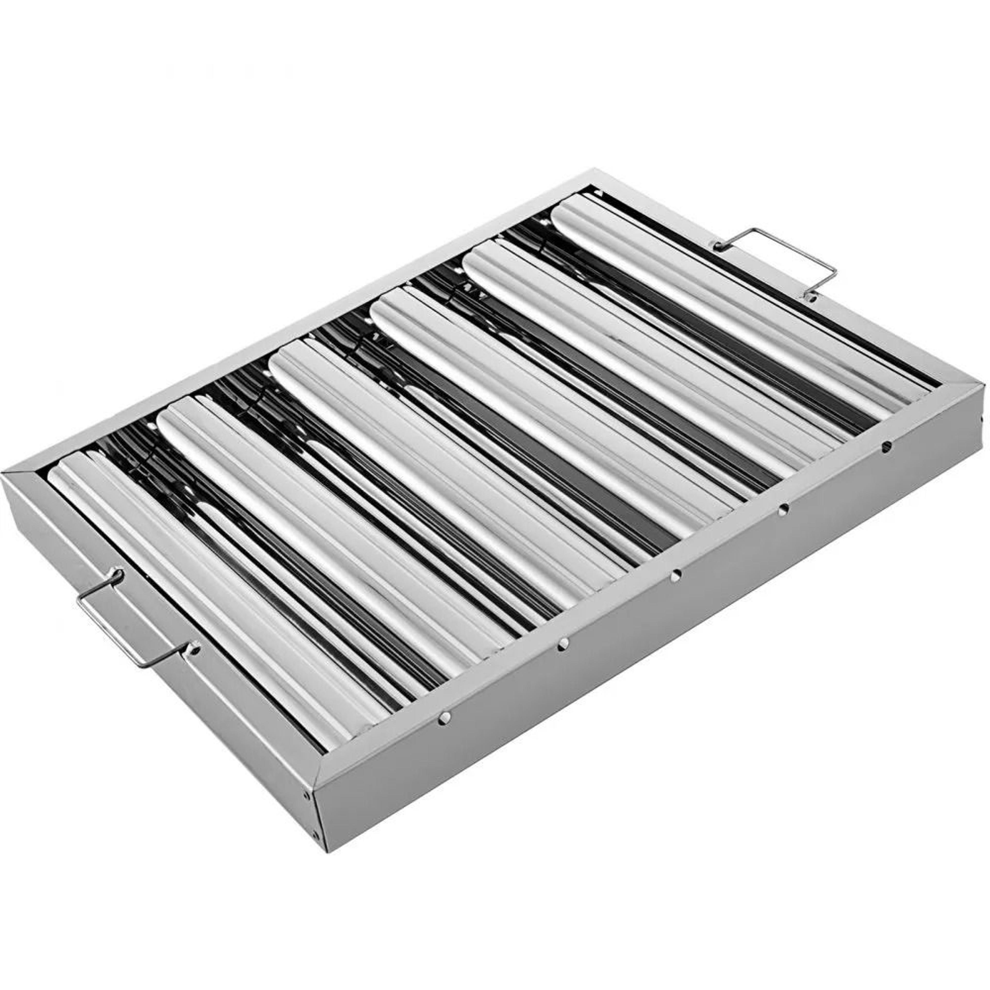 Commercial Stainless Steel Hood Filters 6 Pack Grease Baffle Filters For Kitchen Exhaust Hoods 7