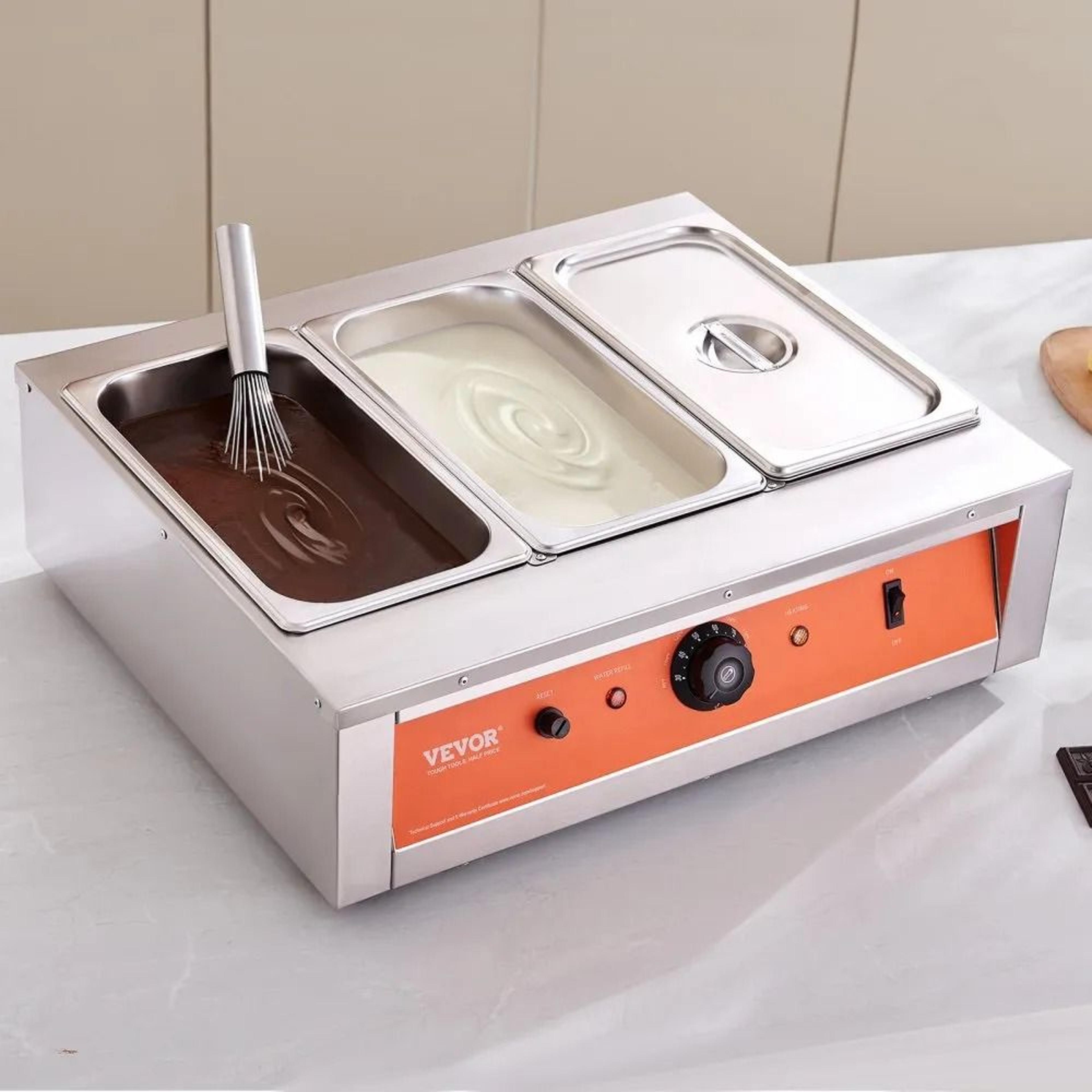 Chocolate Tempering Machine 3 Tank Commercial Chocolate Melter With Precise Temperature Control 6