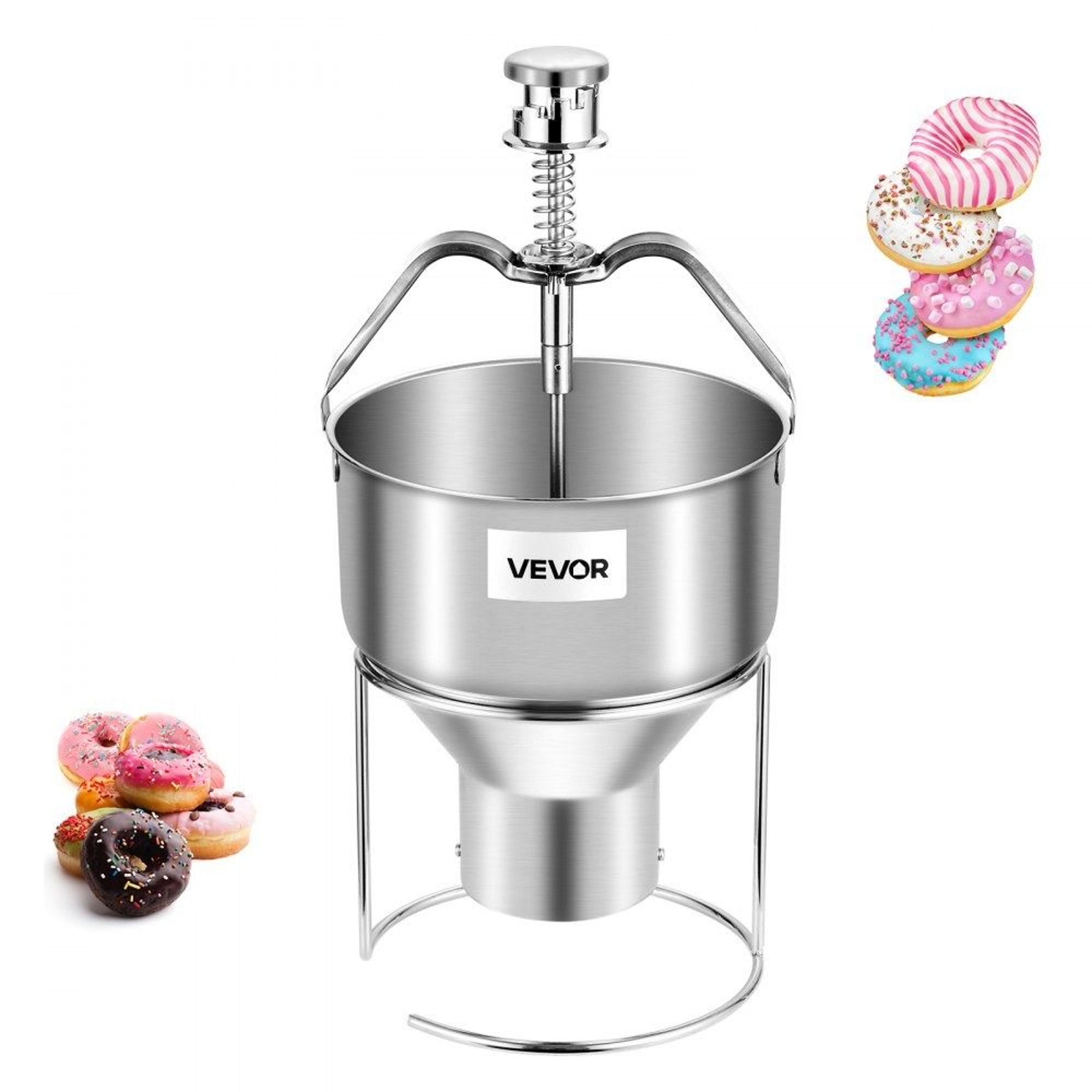 commercial donut depositor 304 stainless steel manual doughnut dropper with adjustable thickness