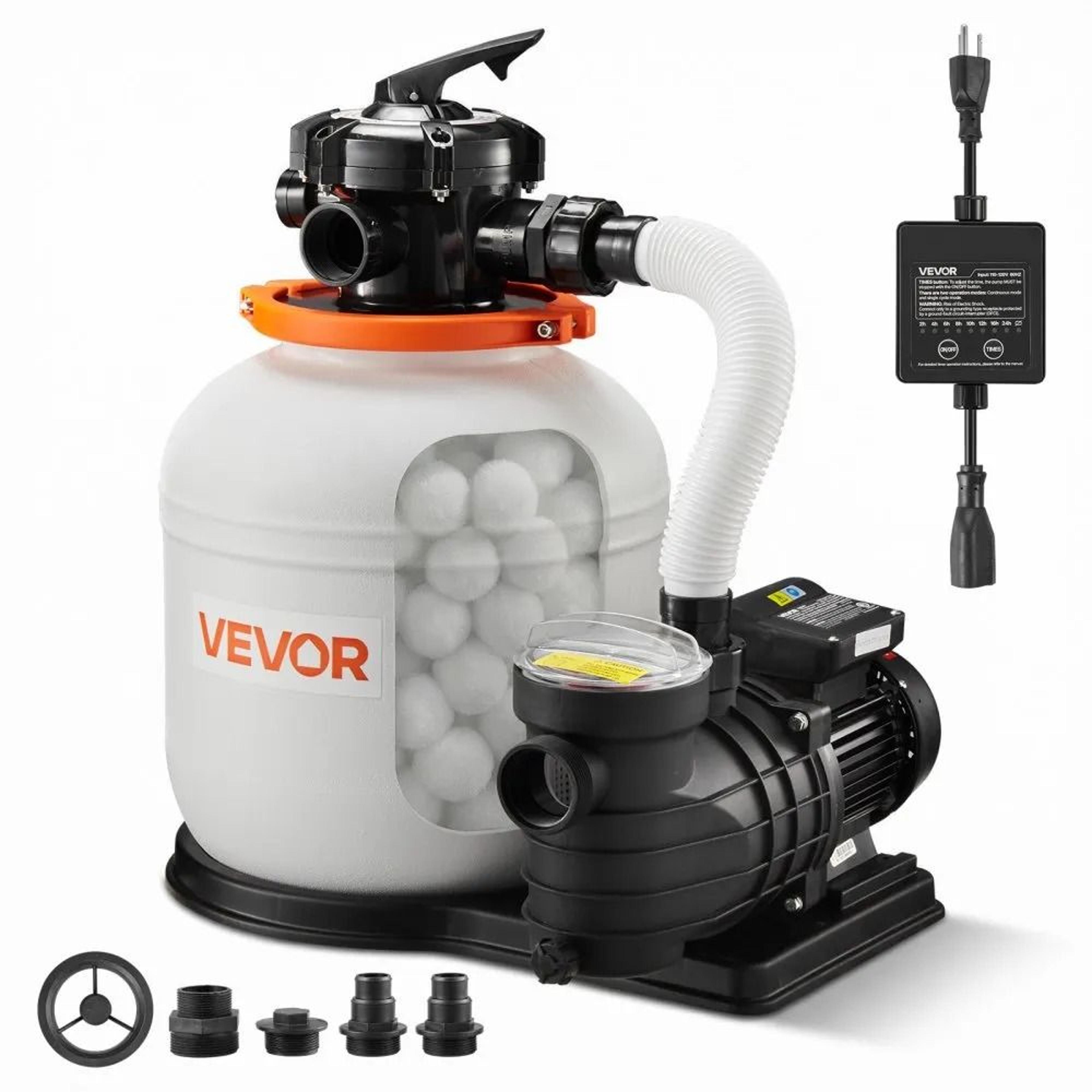 flashpure sand filter pump for above ground pools 3500 gph