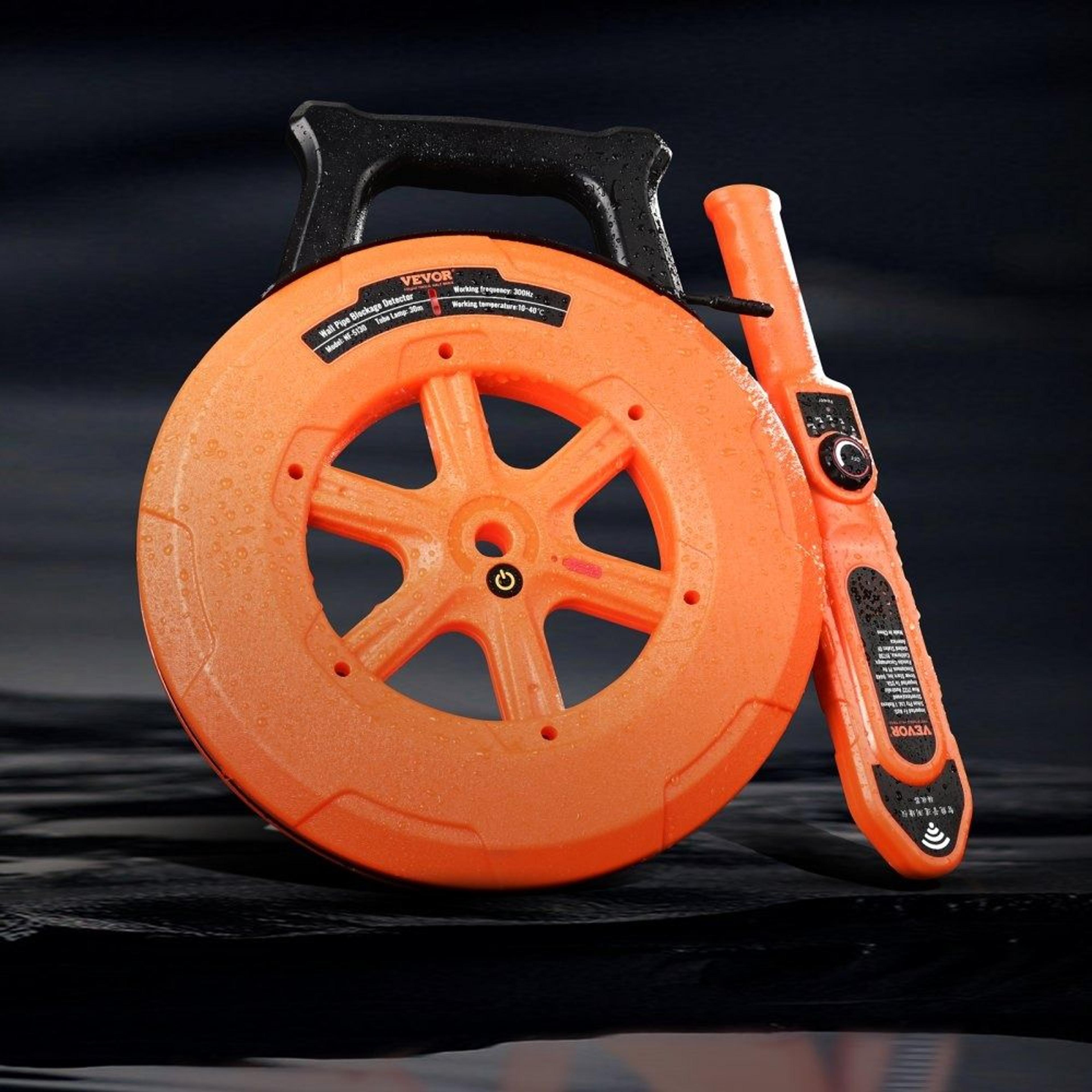 Underground Pipe Locator 100ft PVC Pipe Blockage Detector 6